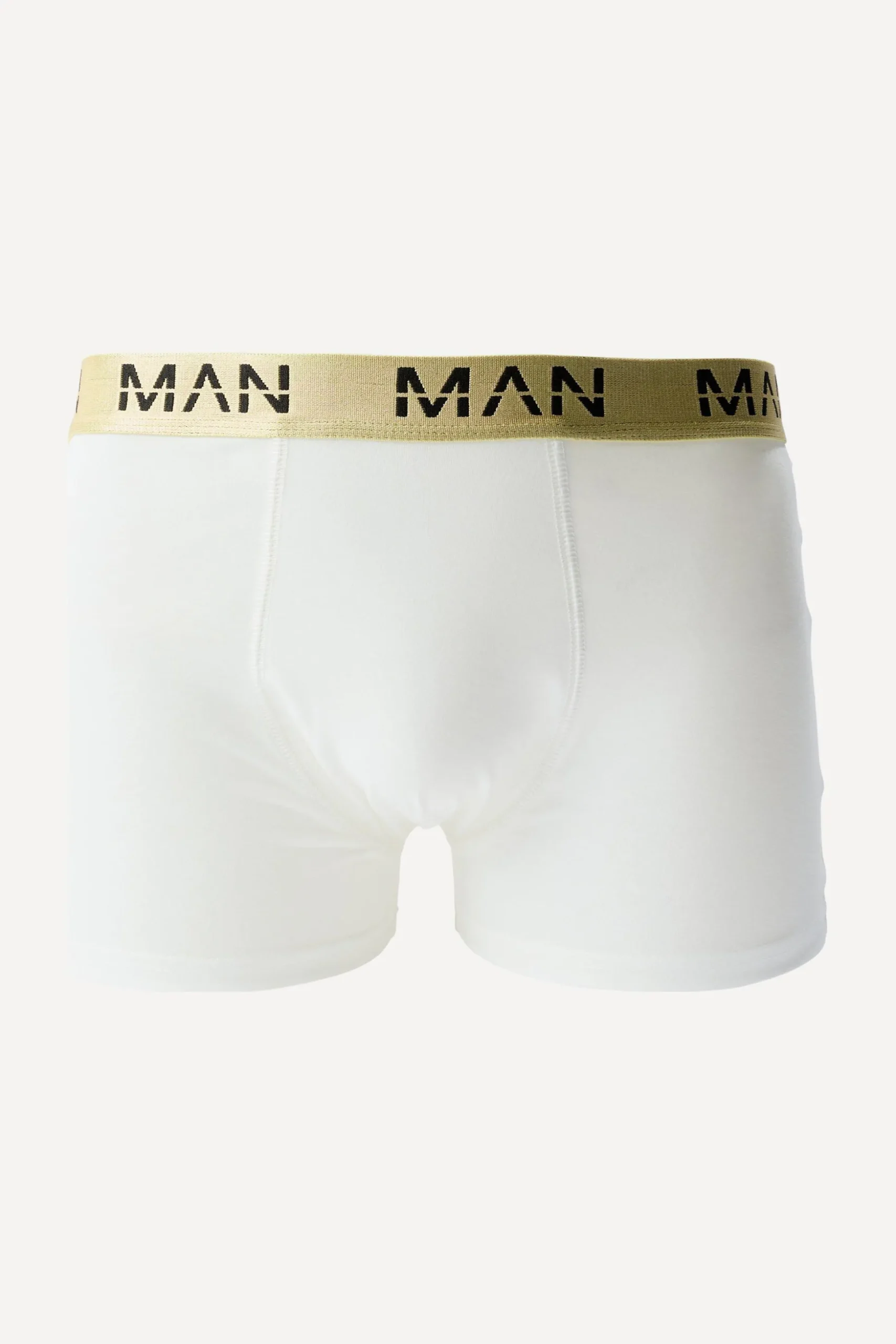 5 Pack Gold Man Dash Boxers In White | BoohooMAN UK