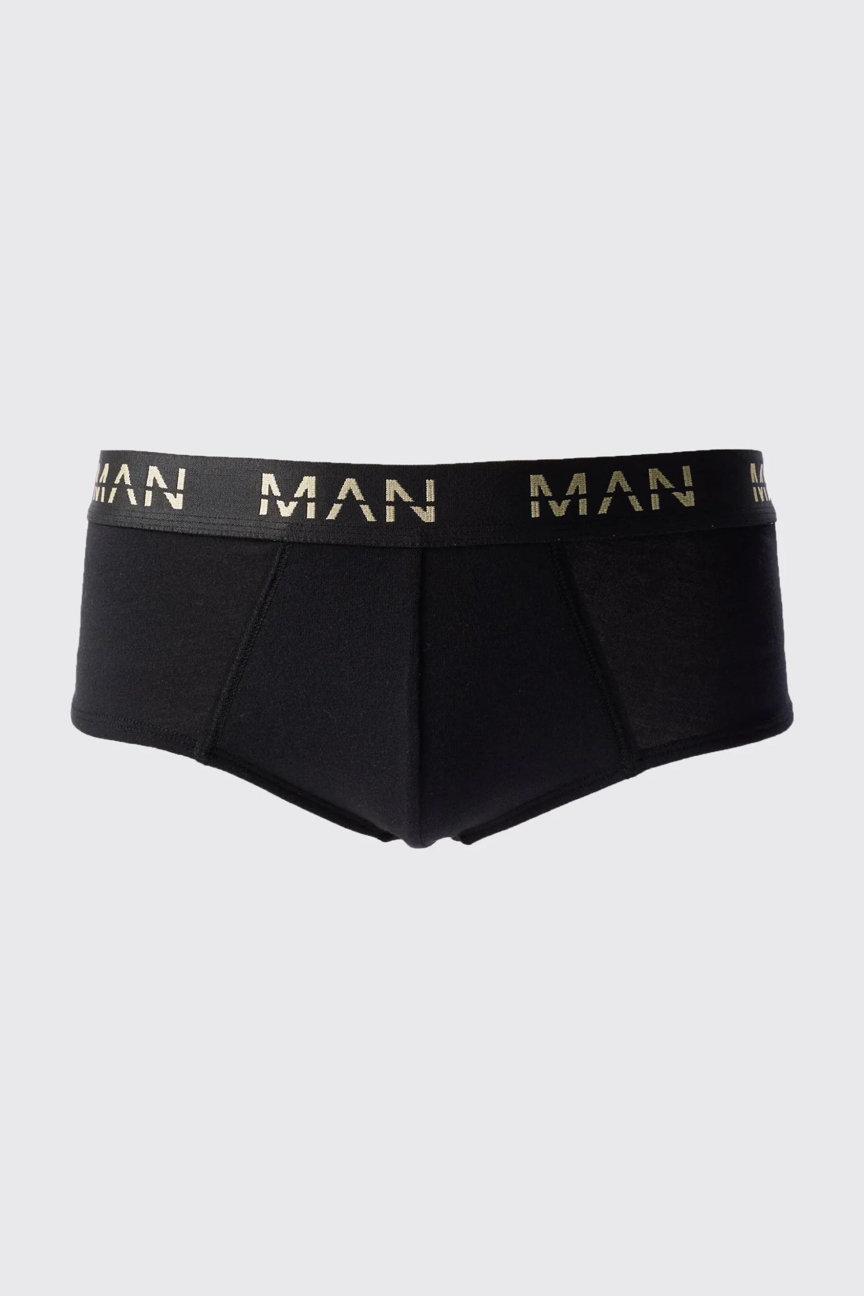 5 Pack Gold Man Dash Briefs In Black | BoohooMAN UK