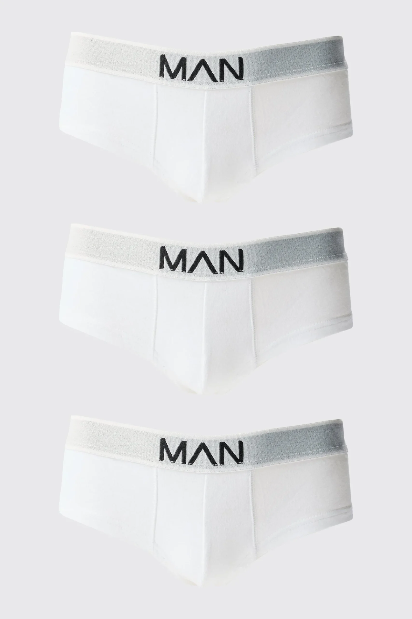 3 Pack Man Logo Briefs | BoohooMAN UK