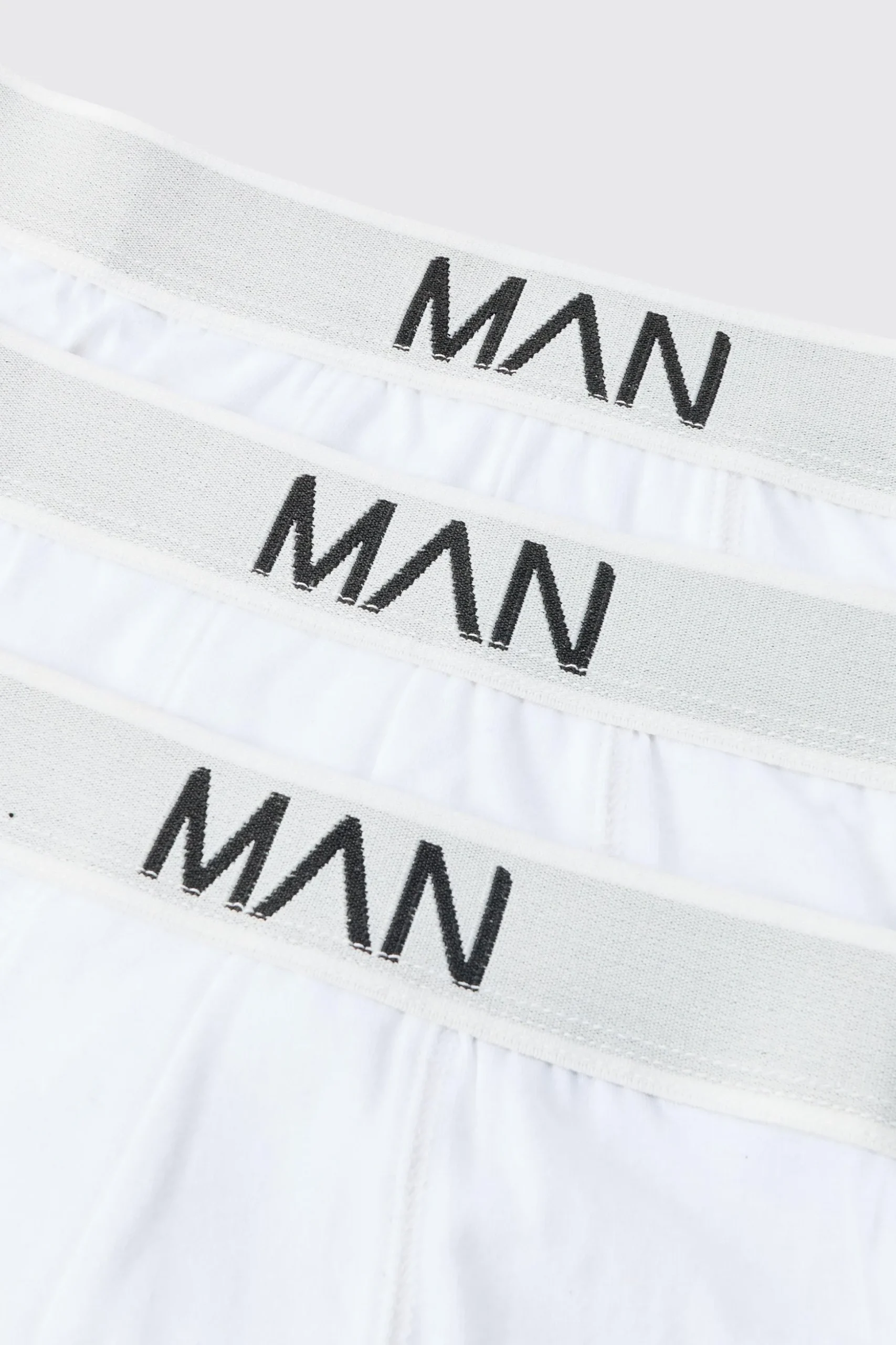 3 Pack Man Logo Briefs | BoohooMAN UK