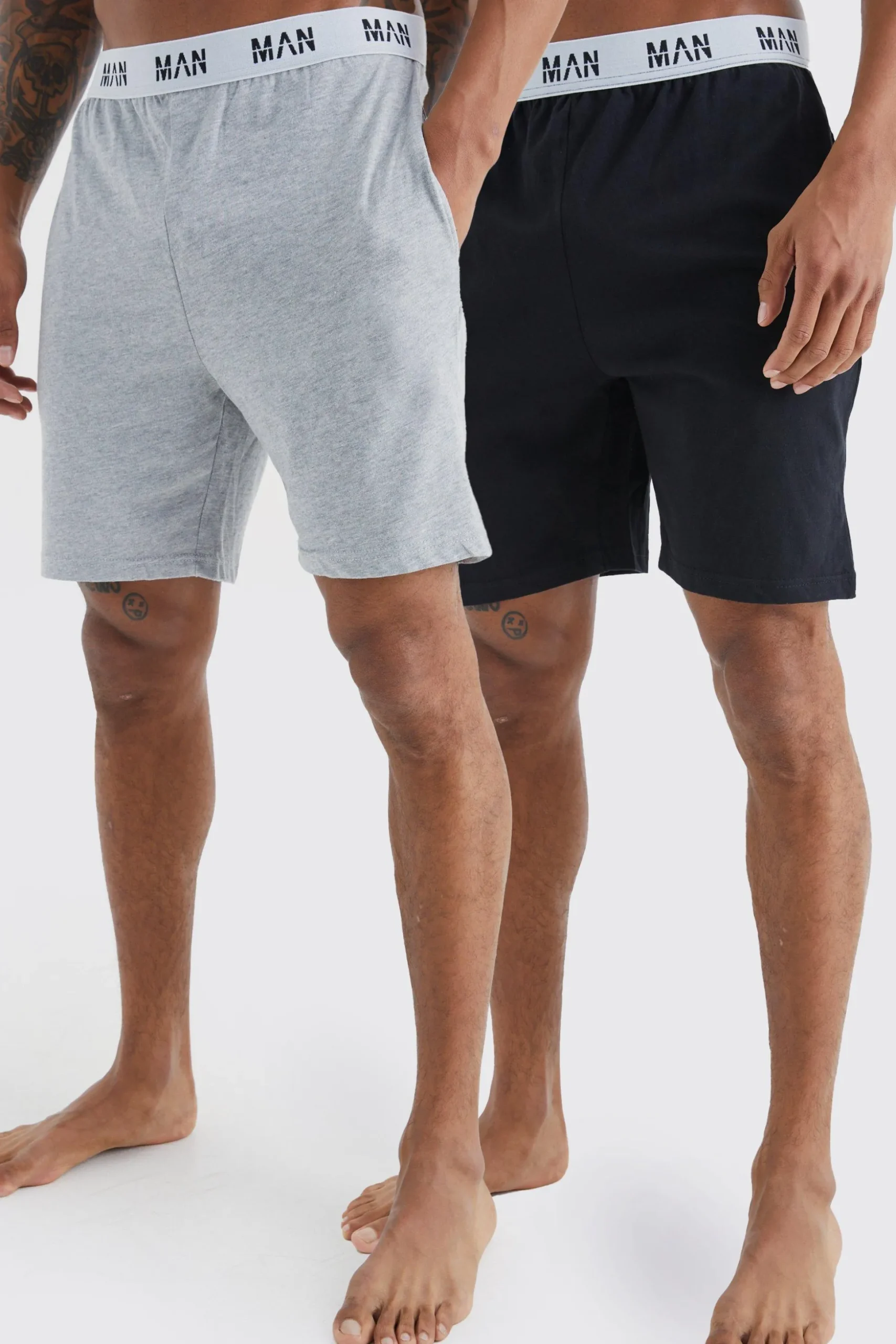 2 Pack Man Loungewear Shorts | BoohooMAN UK