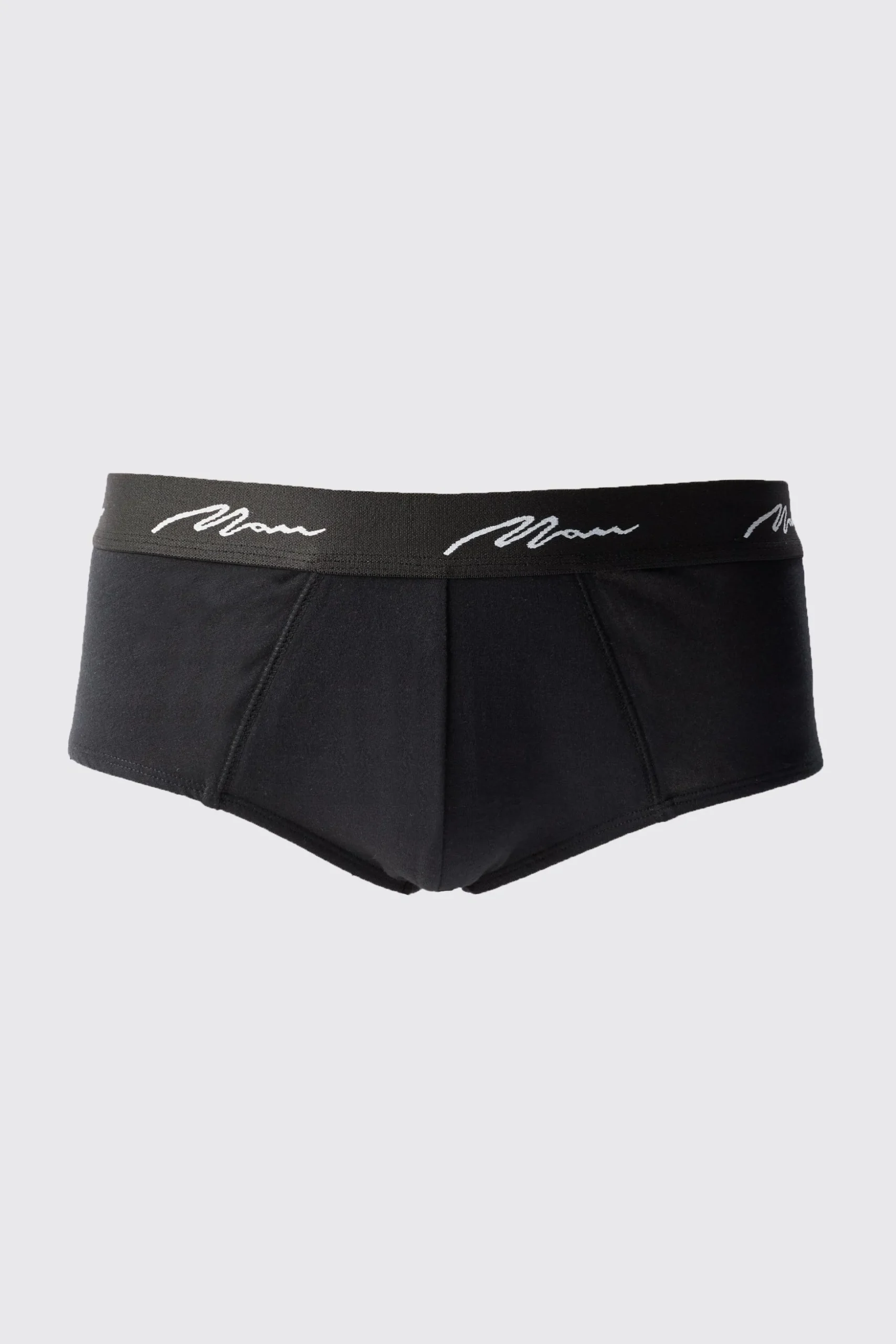 3 Pack Man Signature Check Printed Briefs | BoohooMAN UK