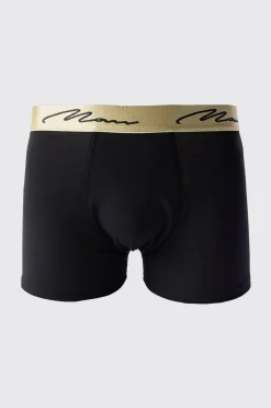 5 Pack Man Signature Gold Waistband Boxers In Multi | BoohooMAN UK