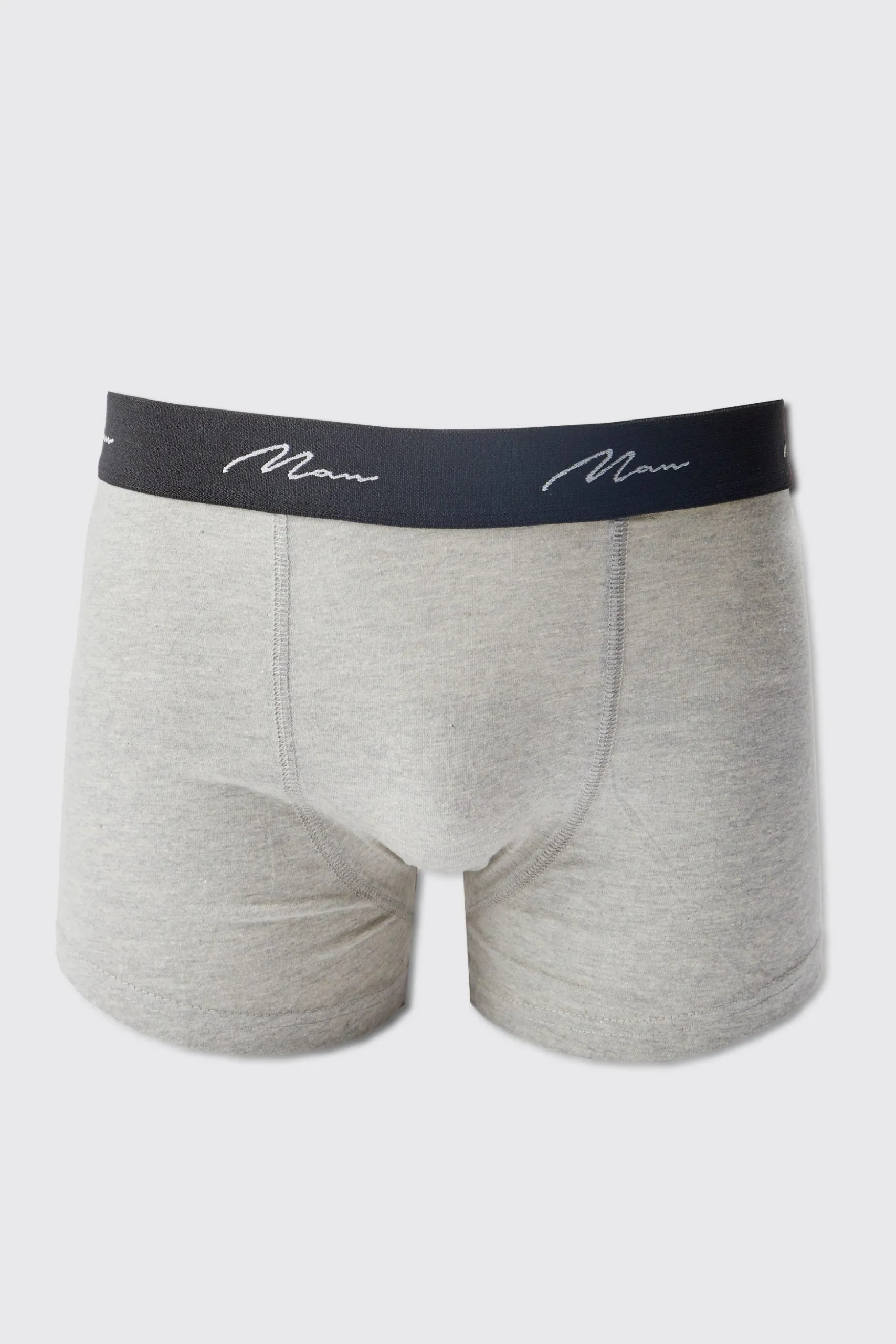 3 Pack Man Signature Mixed Colour Trunks | BoohooMAN UK