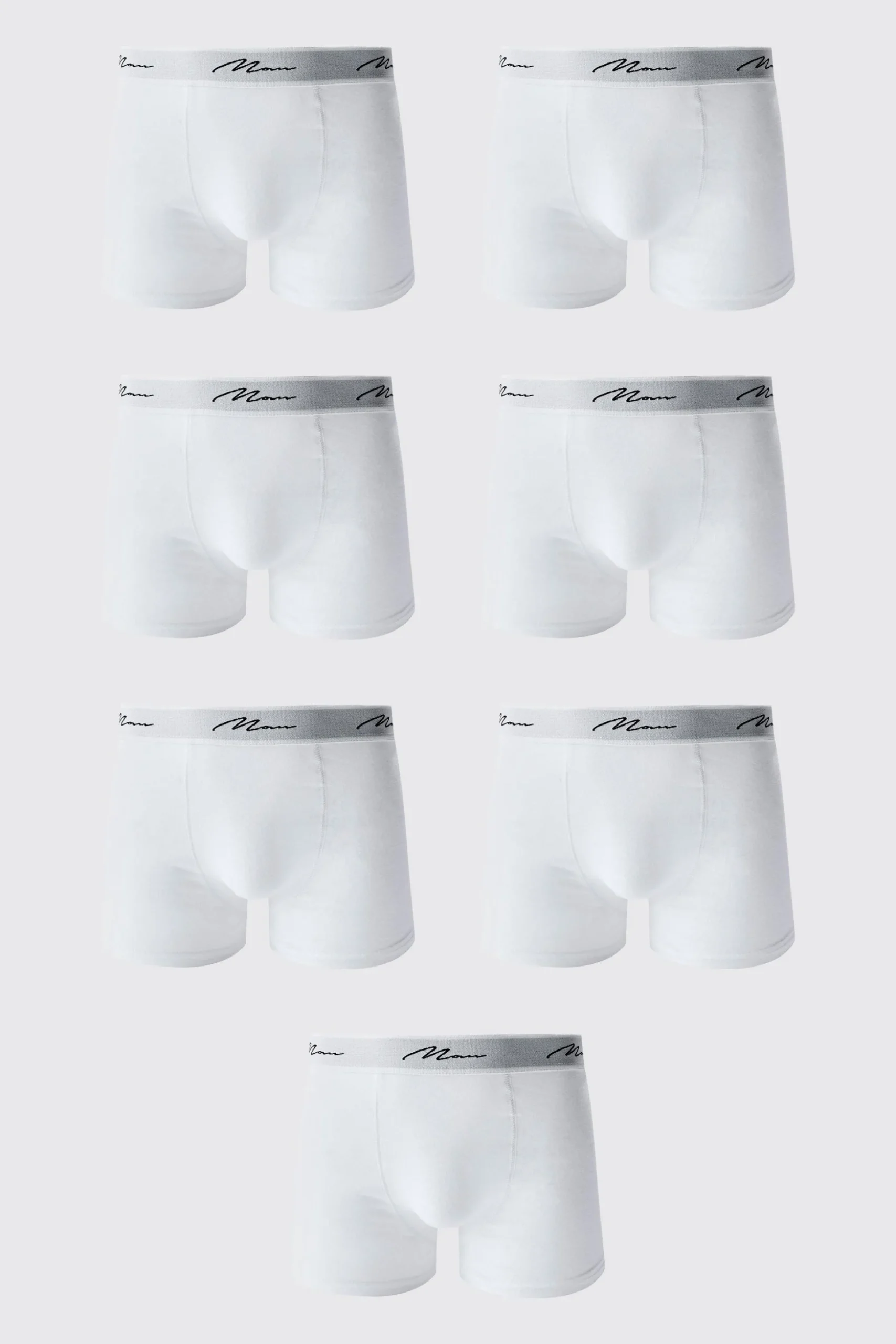 7 Pack Man Signature Trunks | BoohooMAN UK
