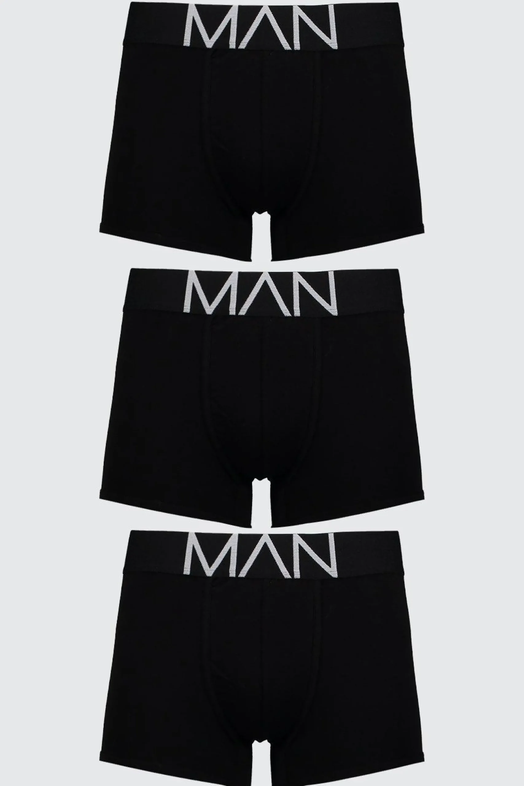 3 Pack MAN Trunks | BoohooMAN UK