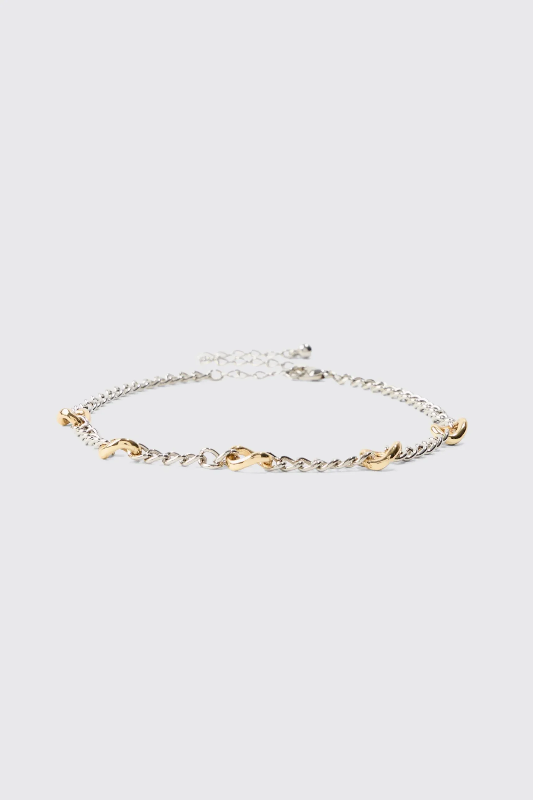 2 Pack Mix Metal Bracelets | BoohooMAN UK