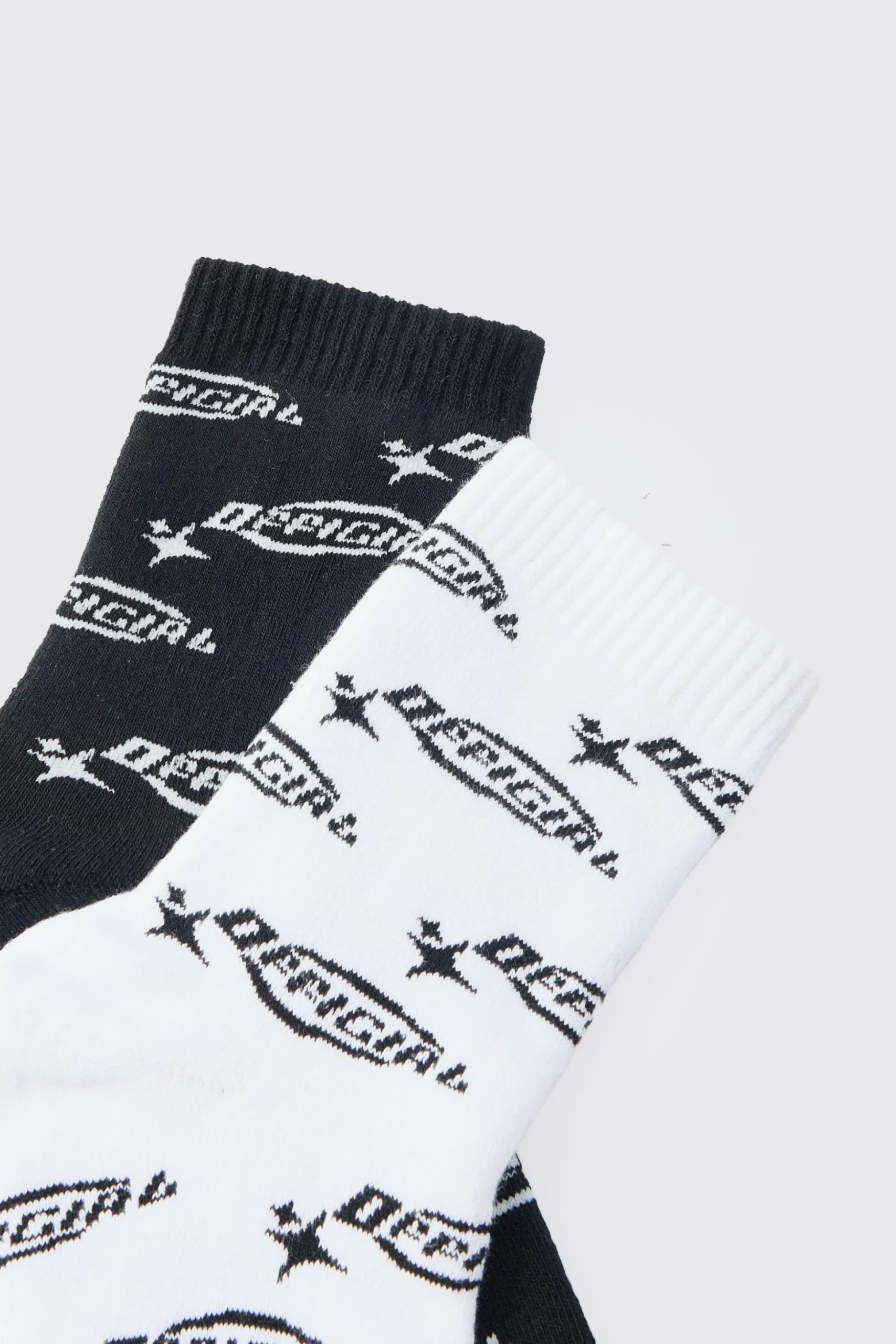2 Pack Official Logo Print Socks | BoohooMAN UK