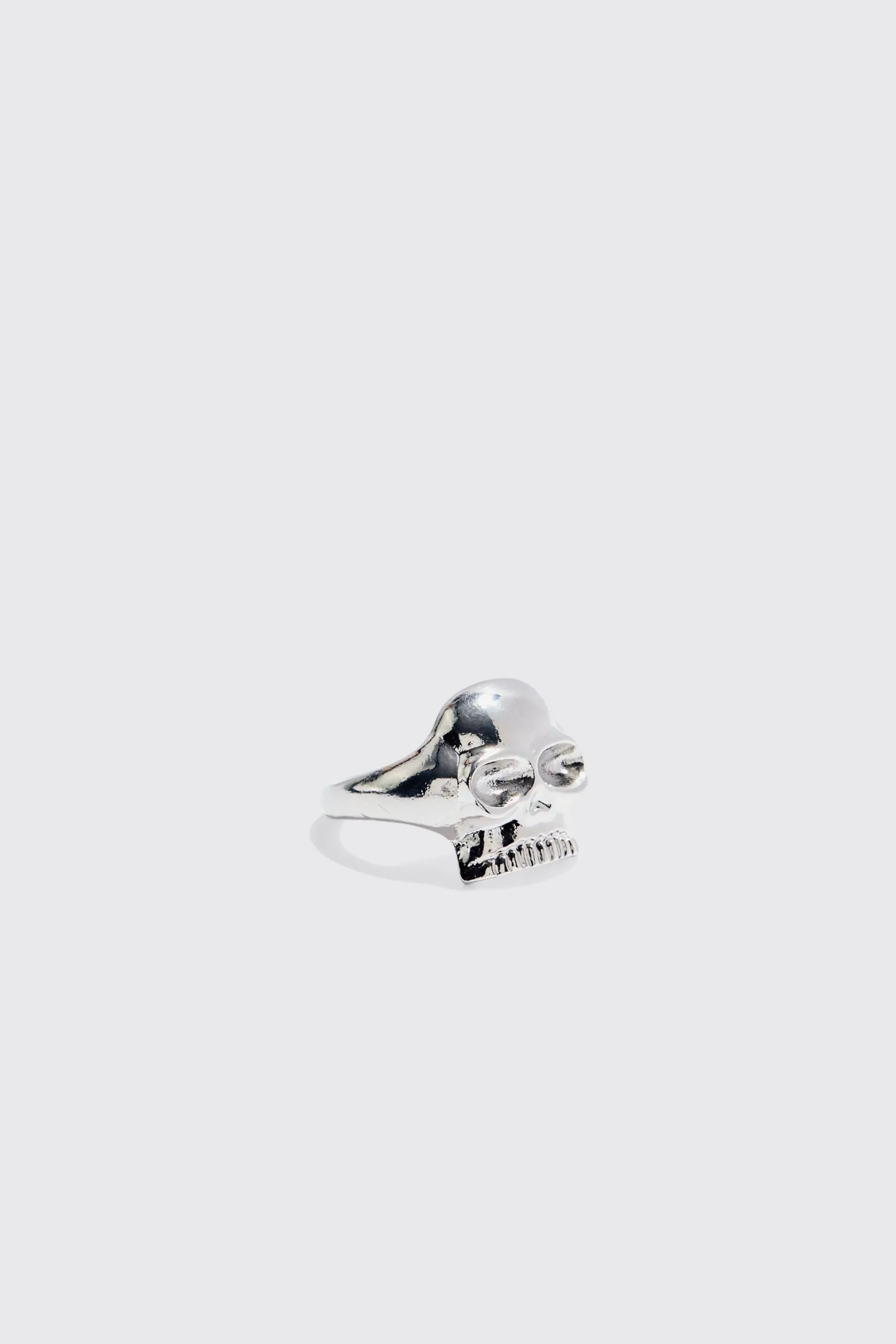 4 Pack Rings In Silver | BoohooMAN UK
