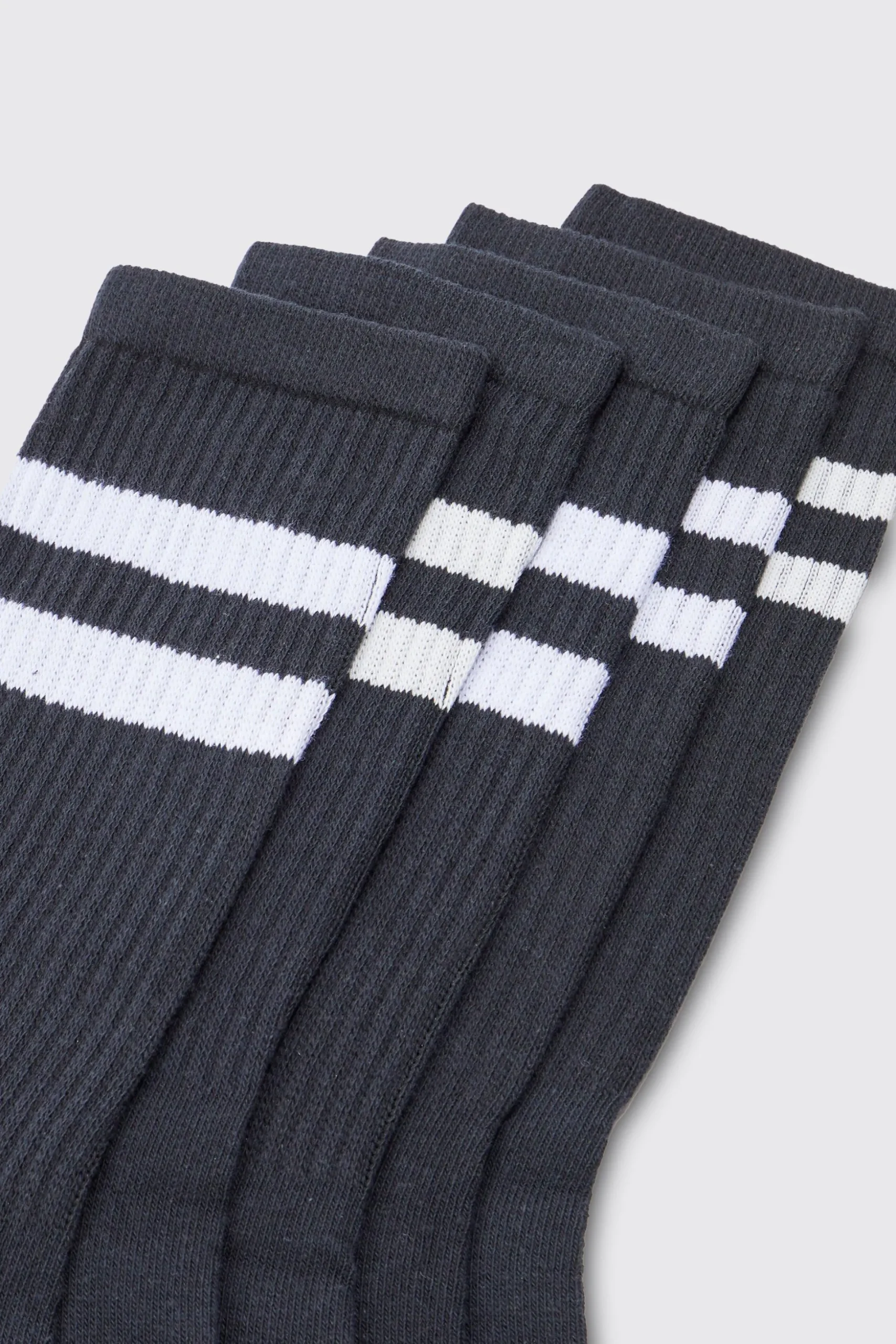 5 Pack Sport Stripe Socks | BoohooMAN UK