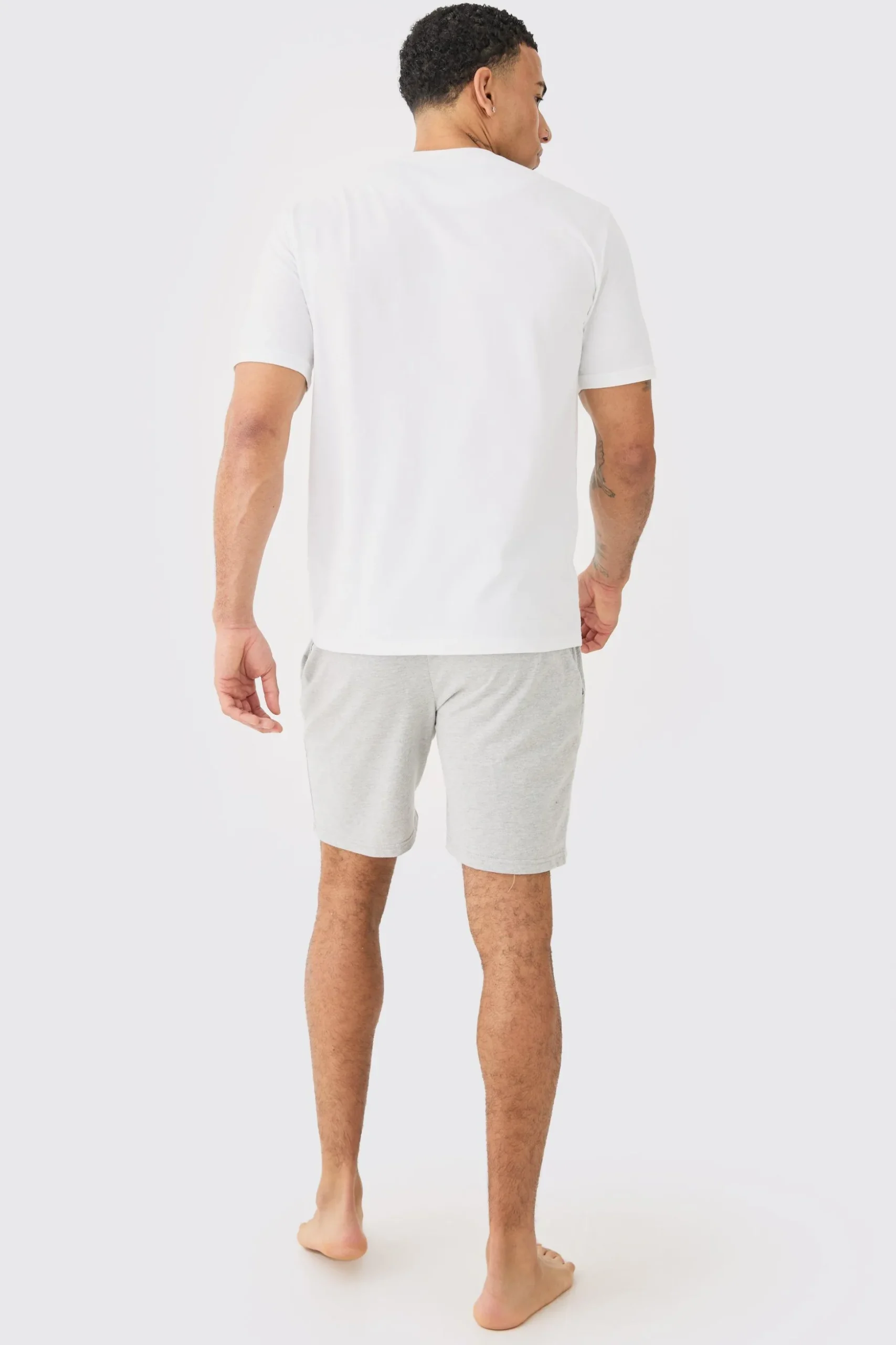 2 Pack T-shirt & Short Lounge Set | BoohooMAN UK