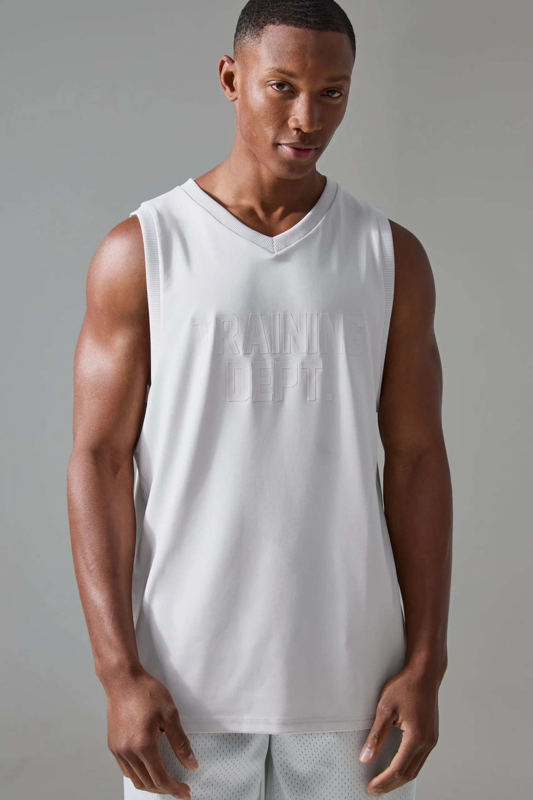Active Training Dept Reg Fit Basketball Vest | BoohooMAN UK
