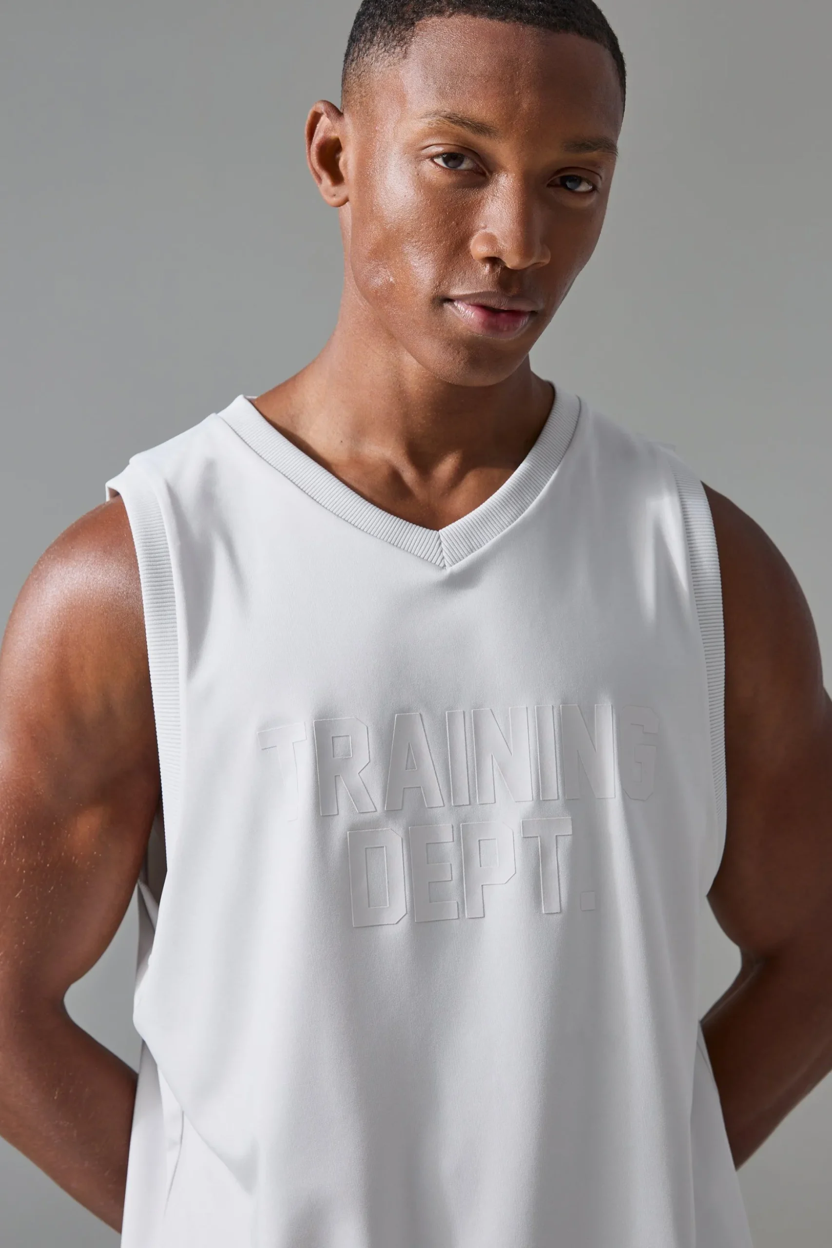Active Training Dept Reg Fit Basketball Vest | BoohooMAN UK