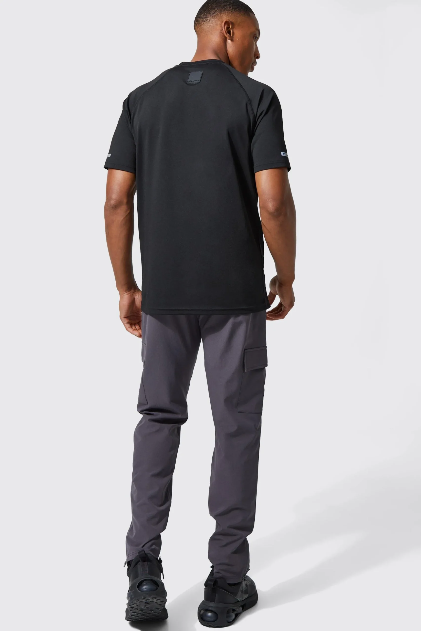 Active Training Dept Tapered Cargo Joggers | BoohooMAN UK