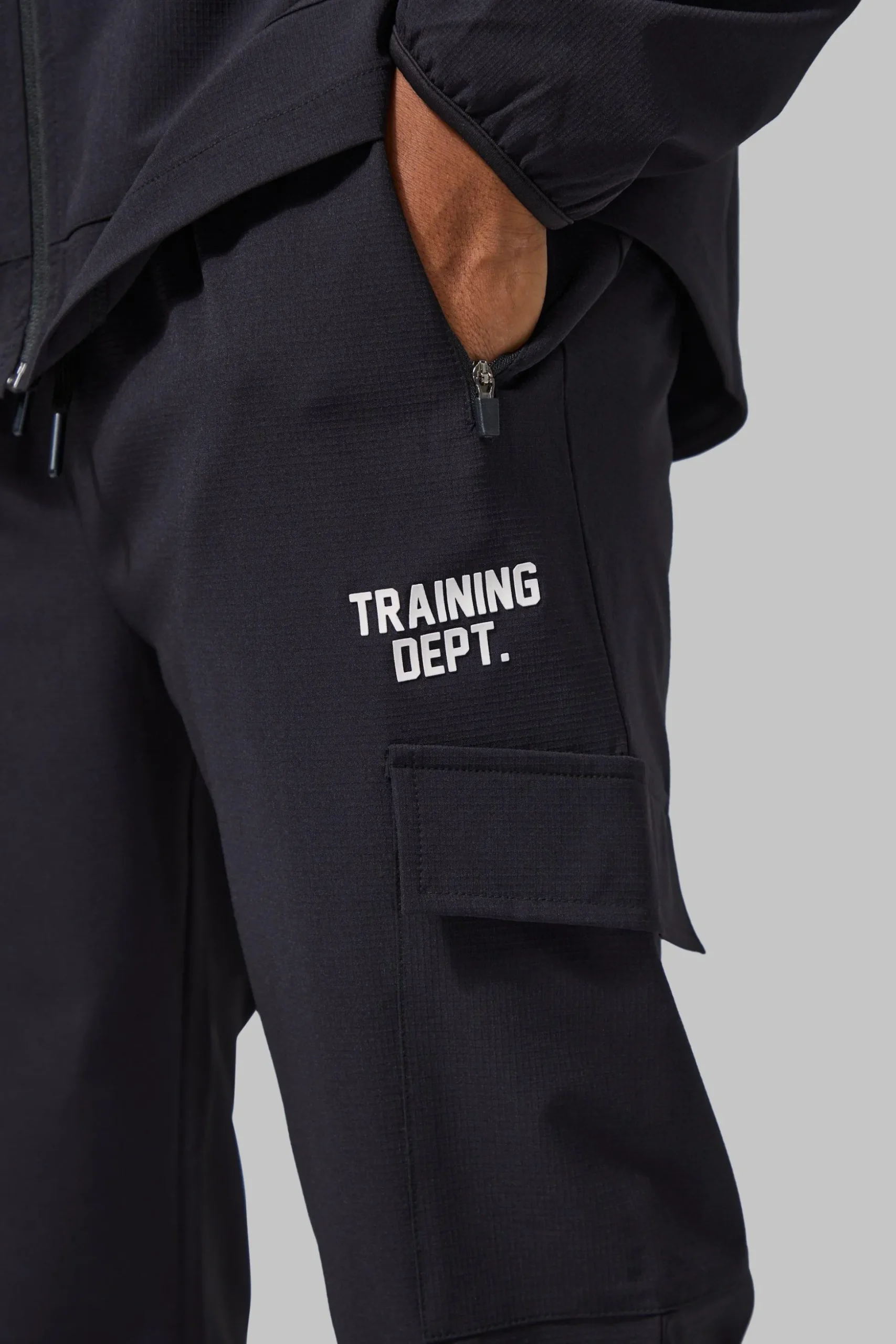 Active Training Dept Tapered Cargo Joggers | BoohooMAN UK