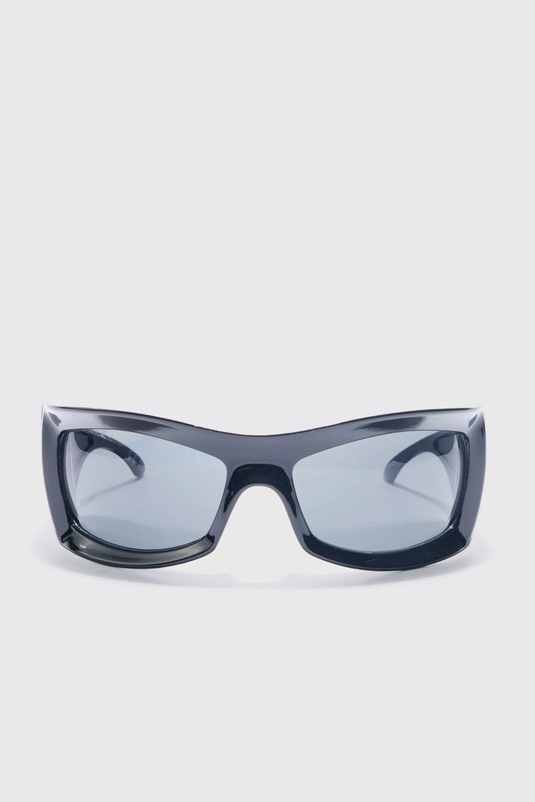 Angled Plastic Sunglasses | BoohooMAN UK