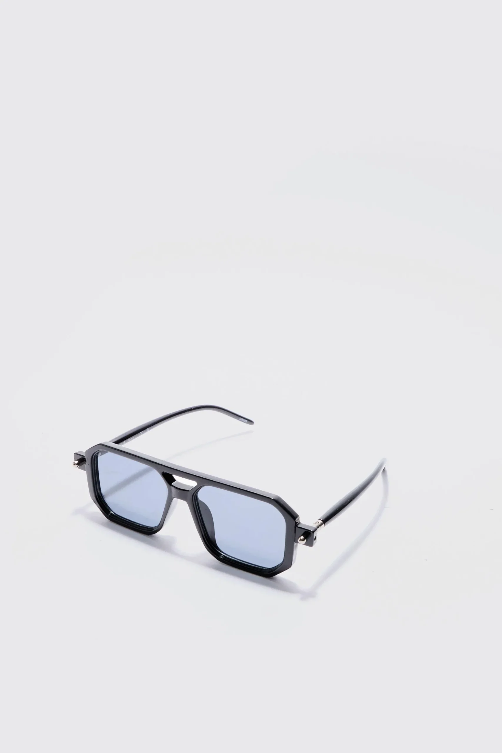 Aviator Sunglasses In Black | BoohooMAN UK