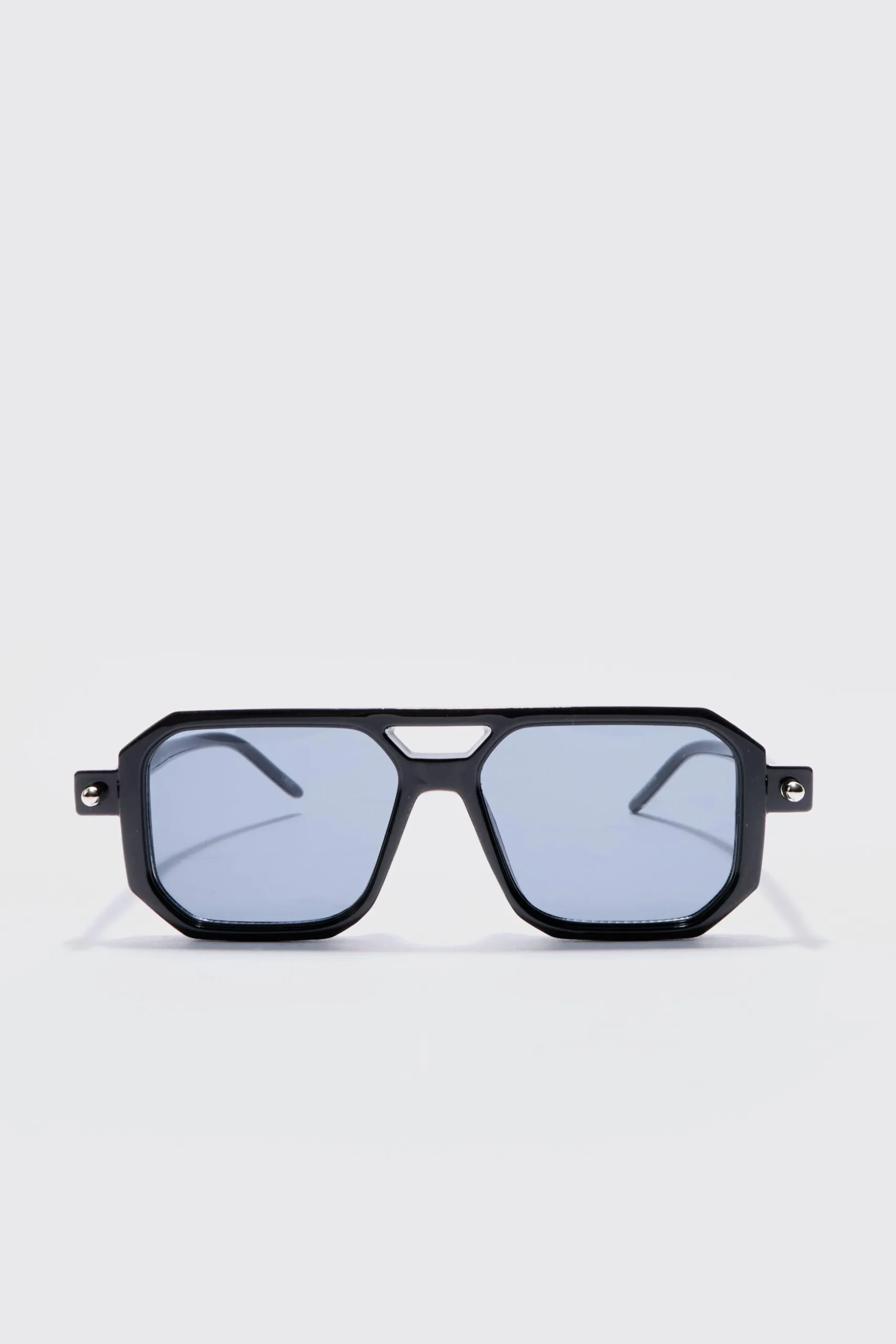 Aviator Sunglasses In Black | BoohooMAN UK