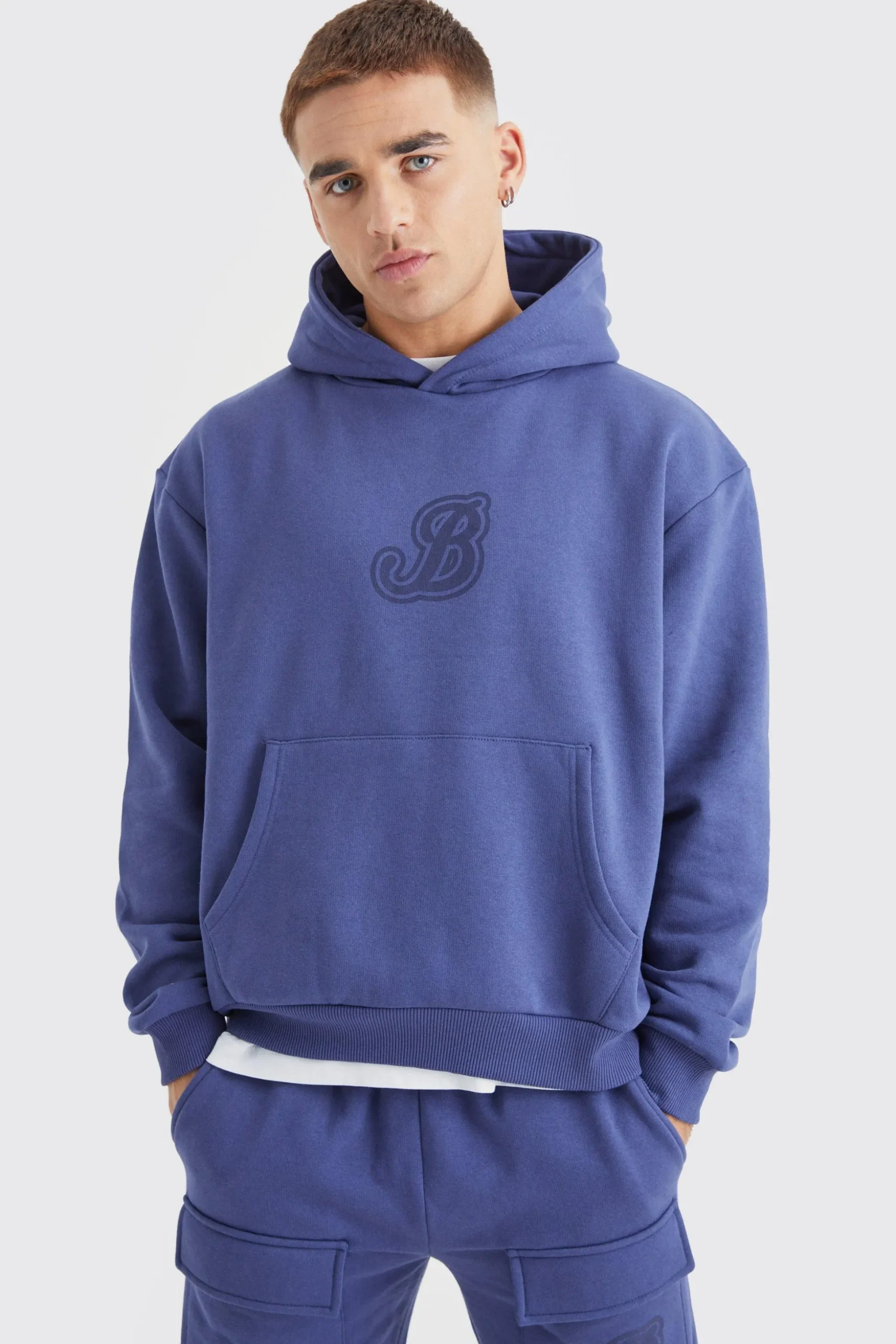 B Cargo Pocket Gusset Tracksuit | BoohooMAN UK
