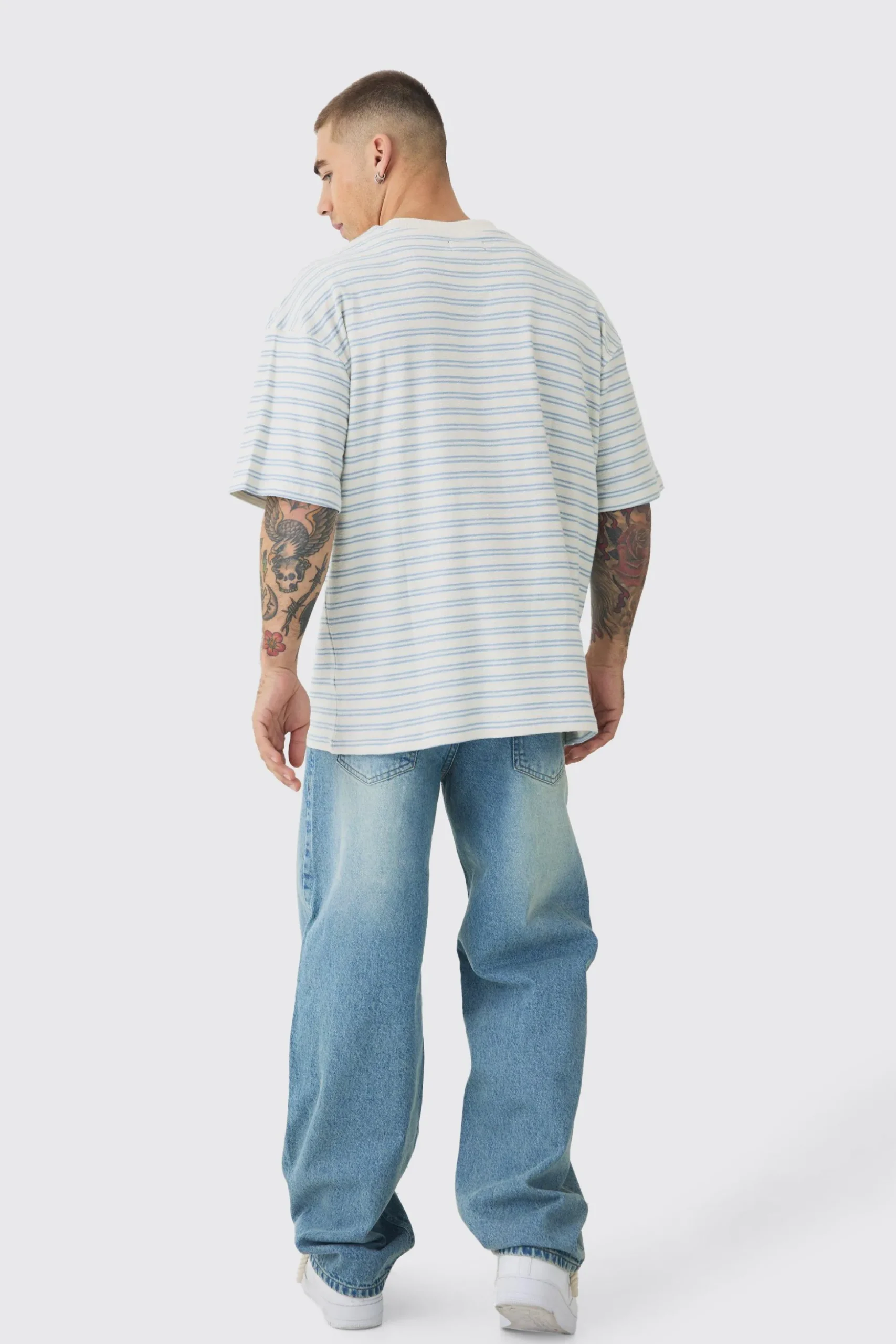 Baggy Rigid Jeans | BoohooMAN UK