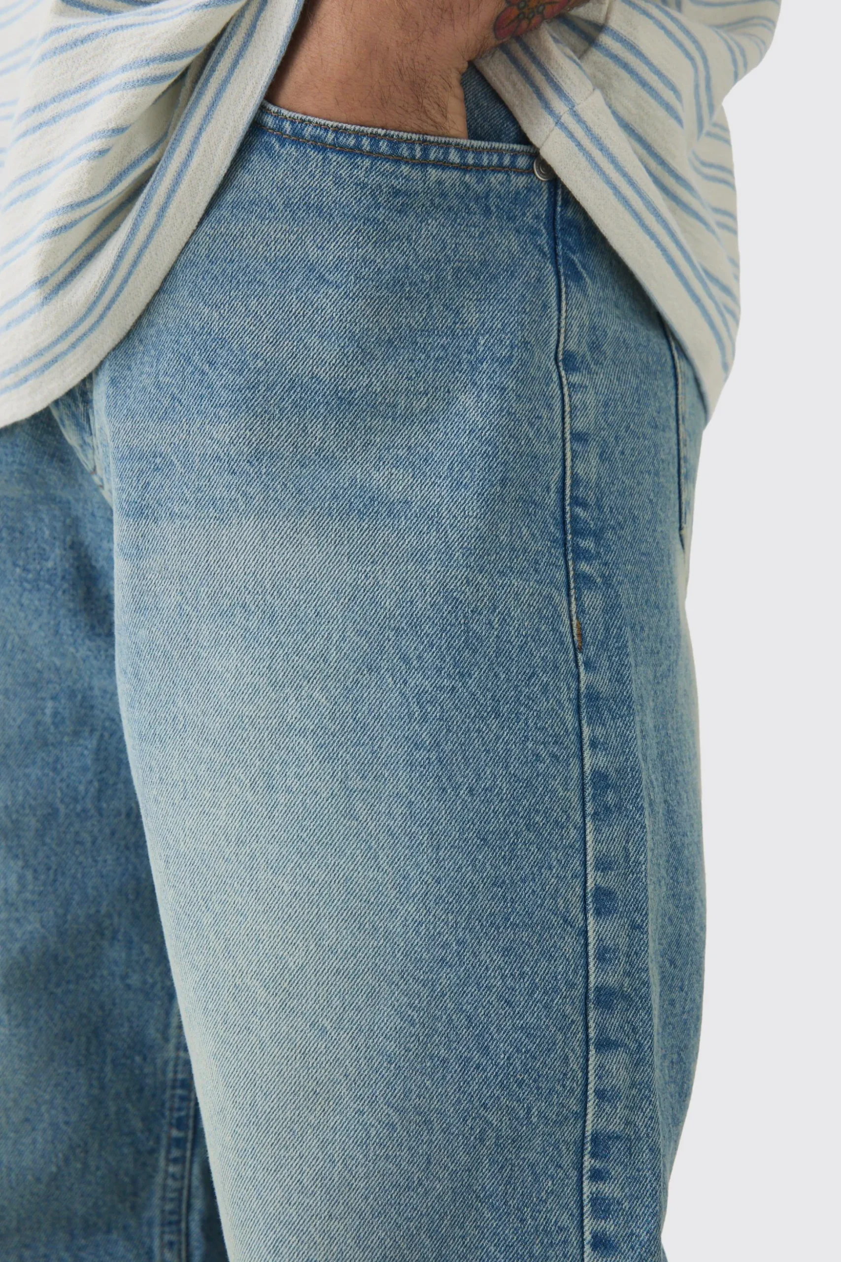 Baggy Rigid Jeans | BoohooMAN UK
