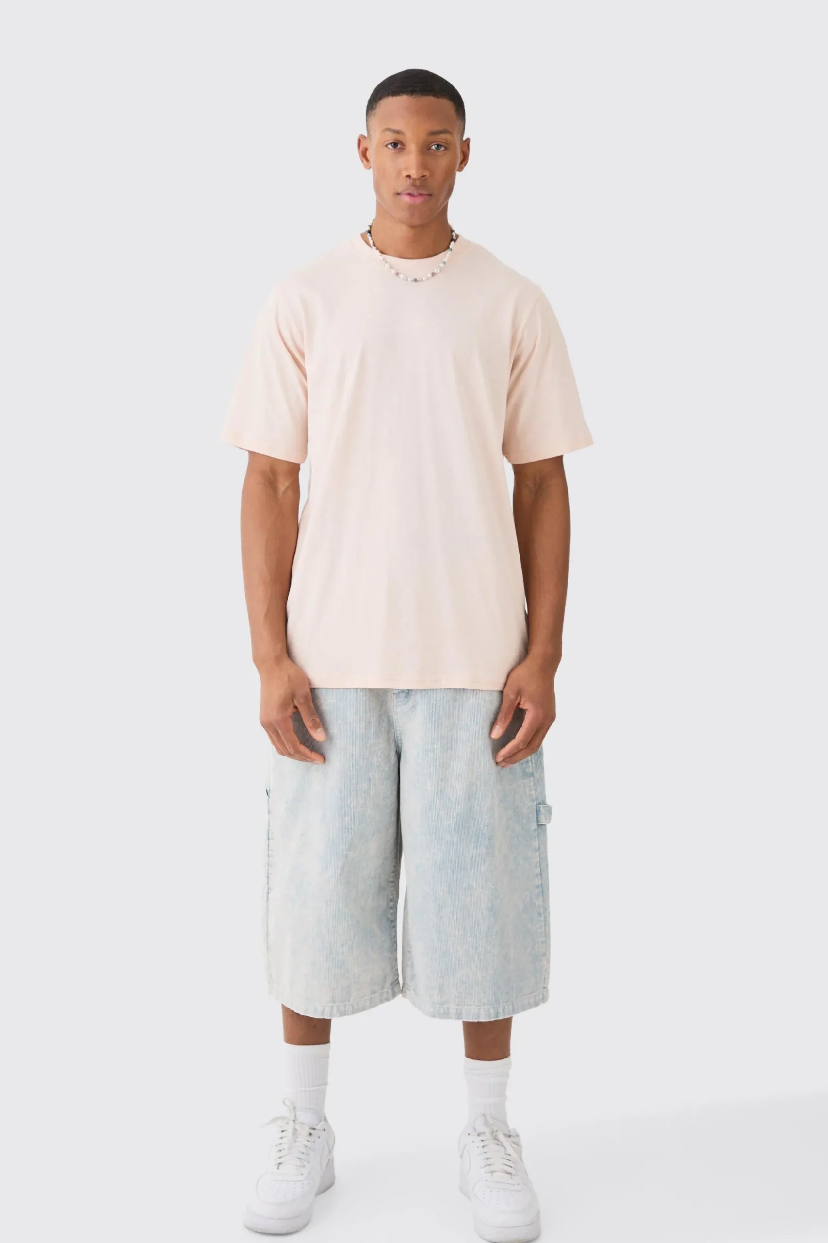 Basic Crew Neck T-shirt | BoohooMAN UK