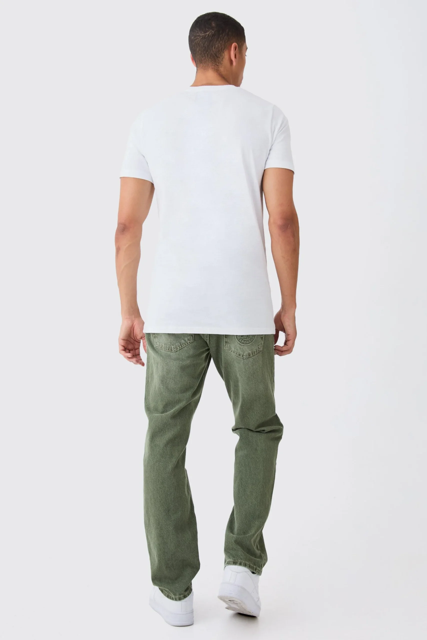 Basic Longline Crew Neck T-shirt | BoohooMAN UK
