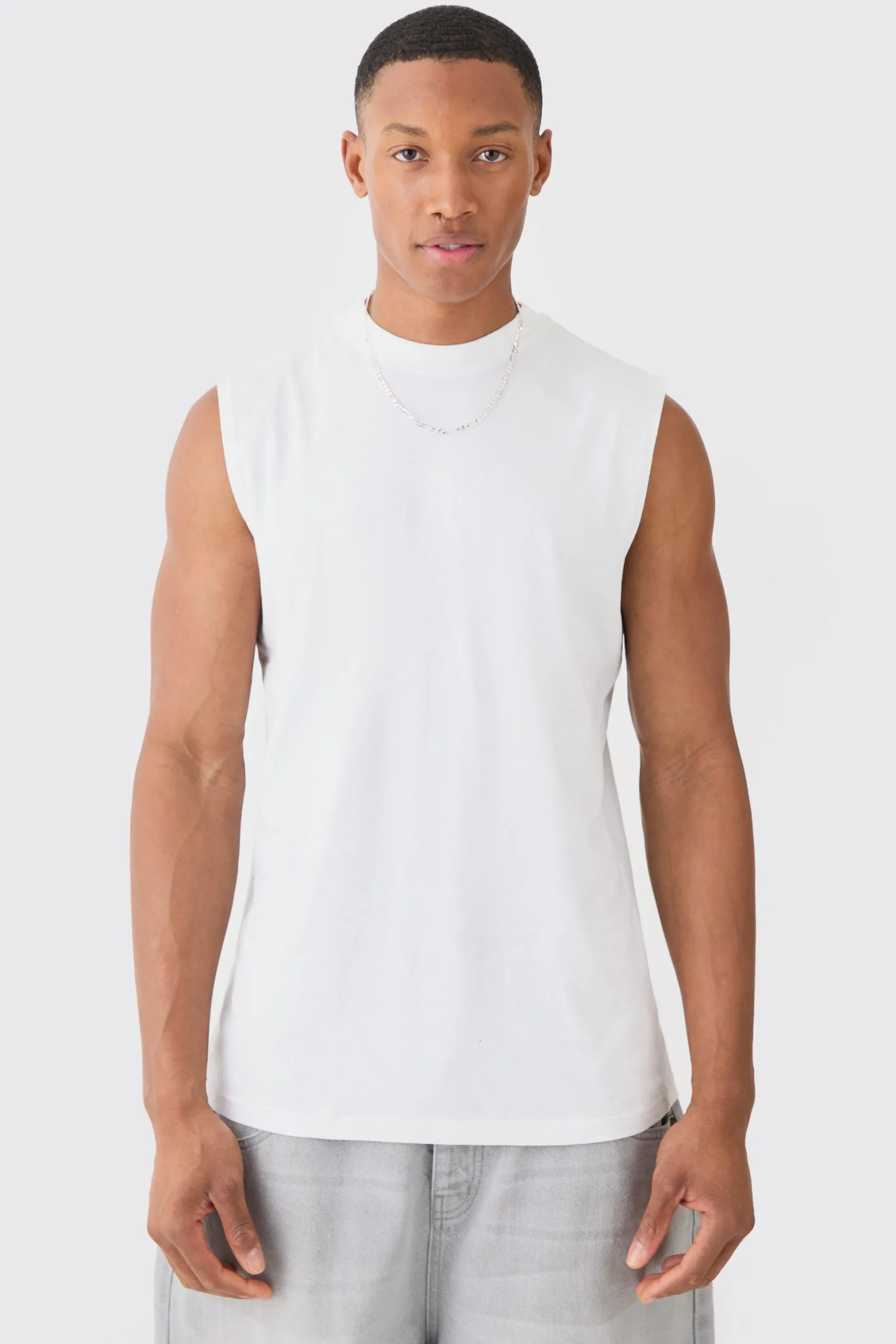 Basic Man Signature Tank | BoohooMAN UK