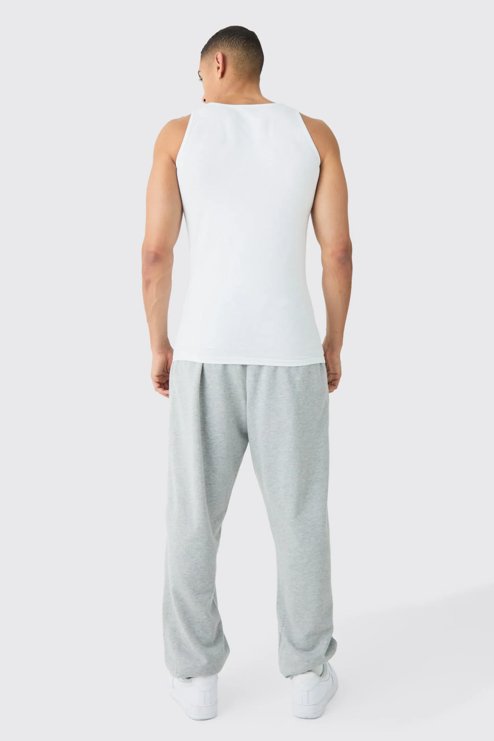 Basic Muscle Fit Vest | BoohooMAN UK