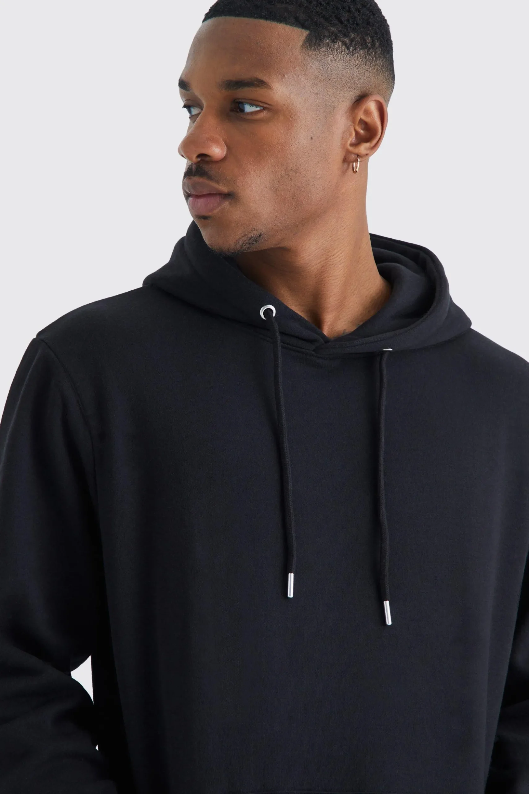 Basic Over The Head Hoodie | BoohooMAN UK