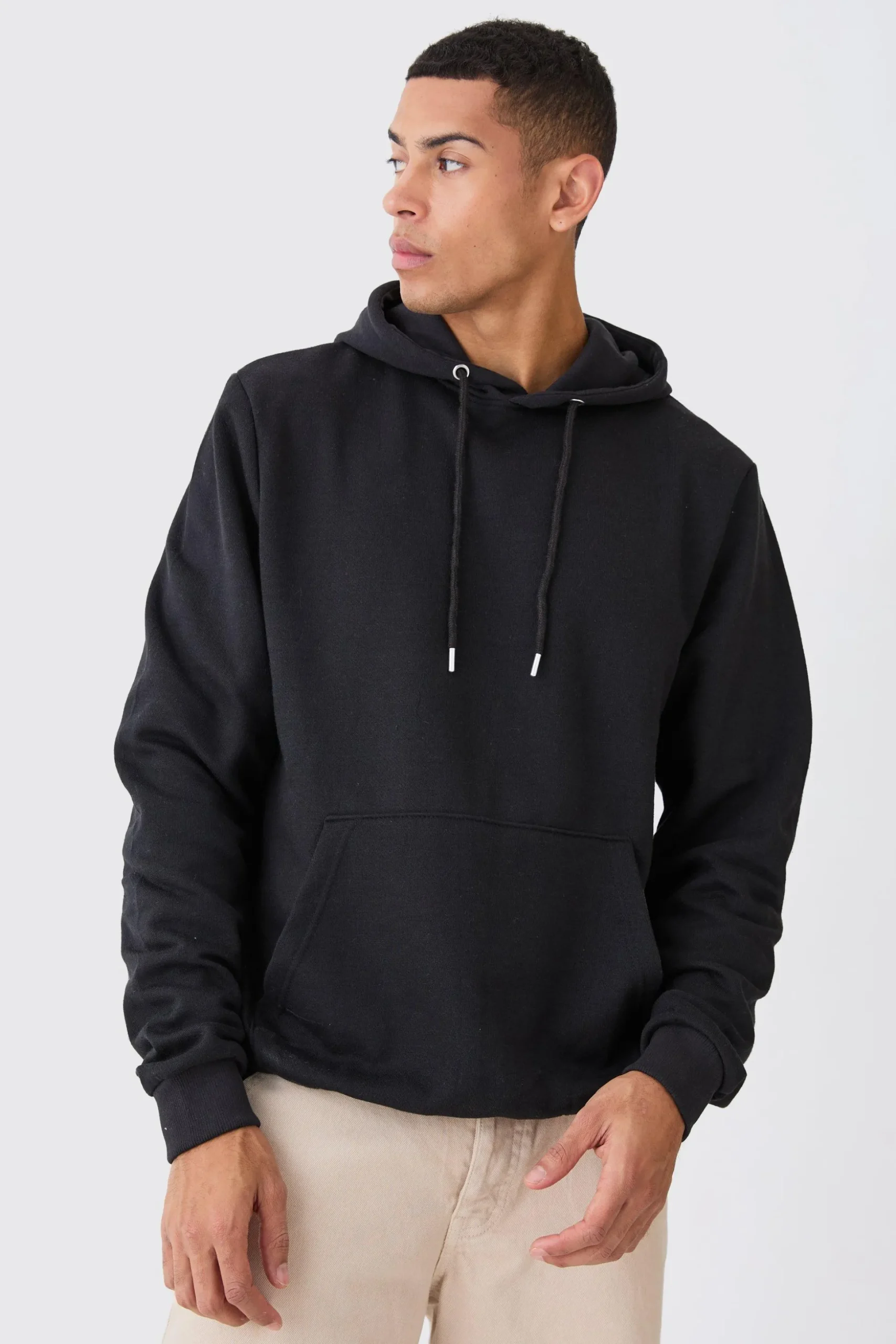Basic Oversized Boxy Hoodie | BoohooMAN UK