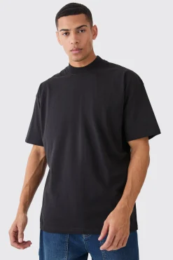 Basic Oversized Extended Neck T-shirt | BoohooMAN UK