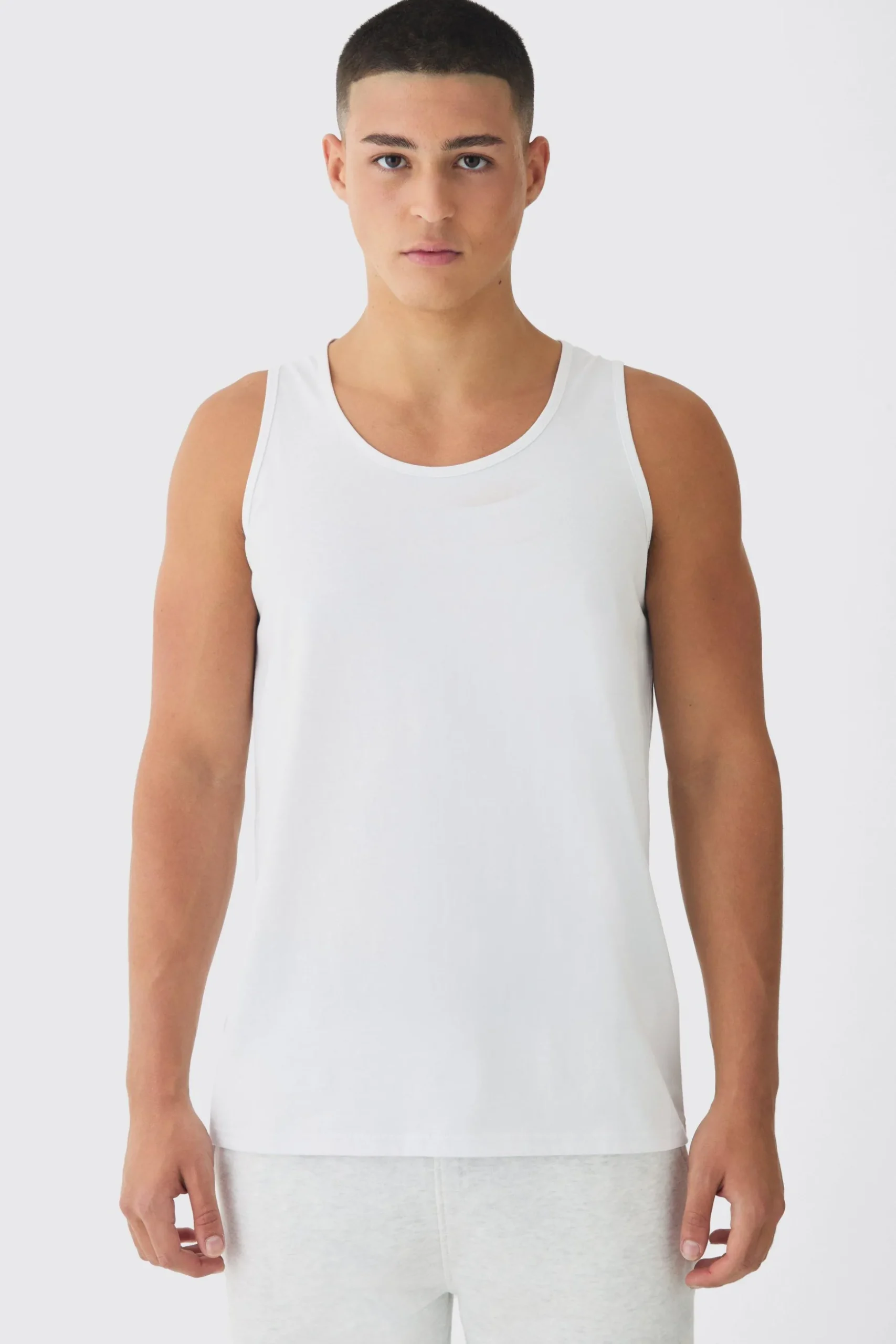 Basic Vest | BoohooMAN UK