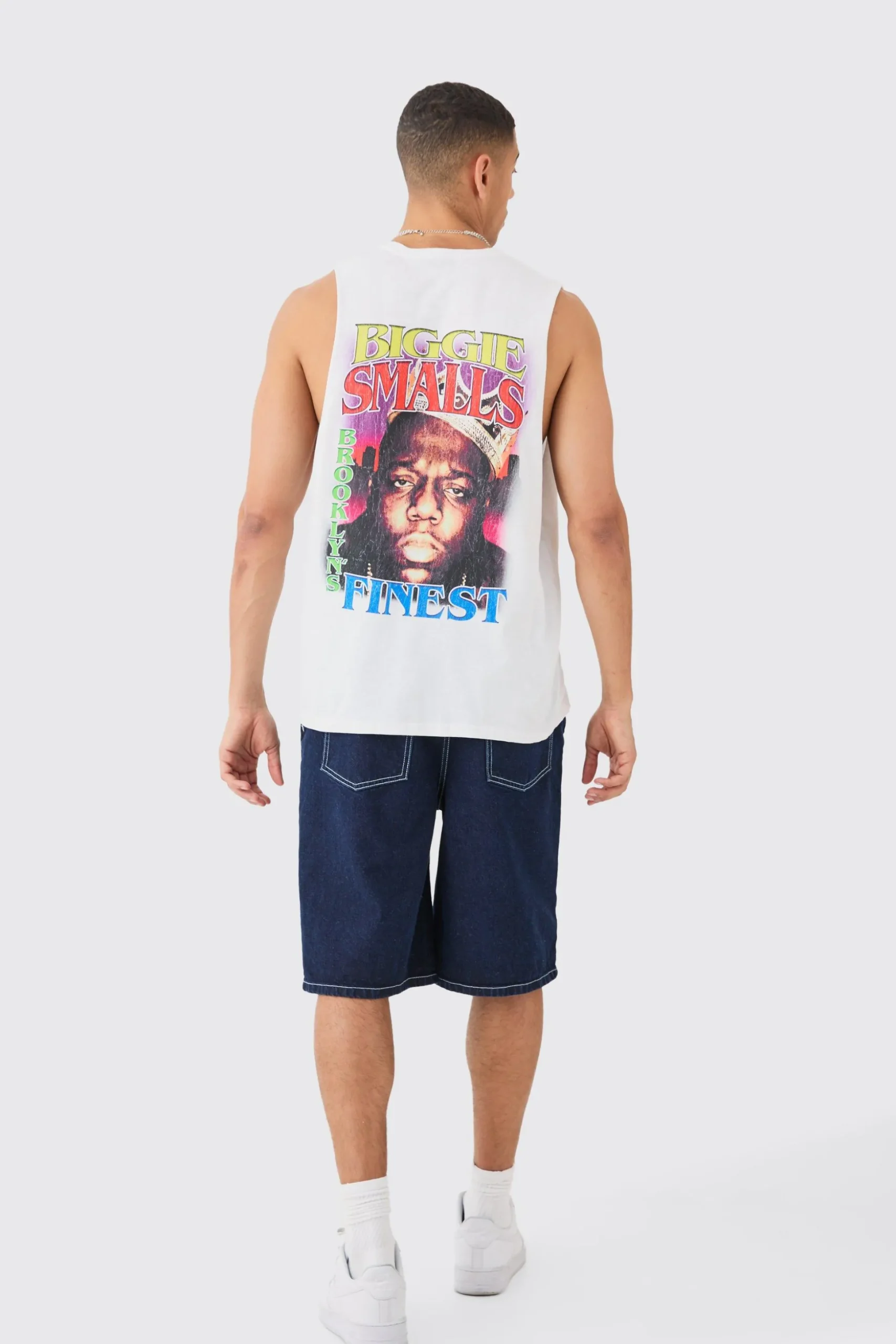 Biggie Smalls License Tank | BoohooMAN UK