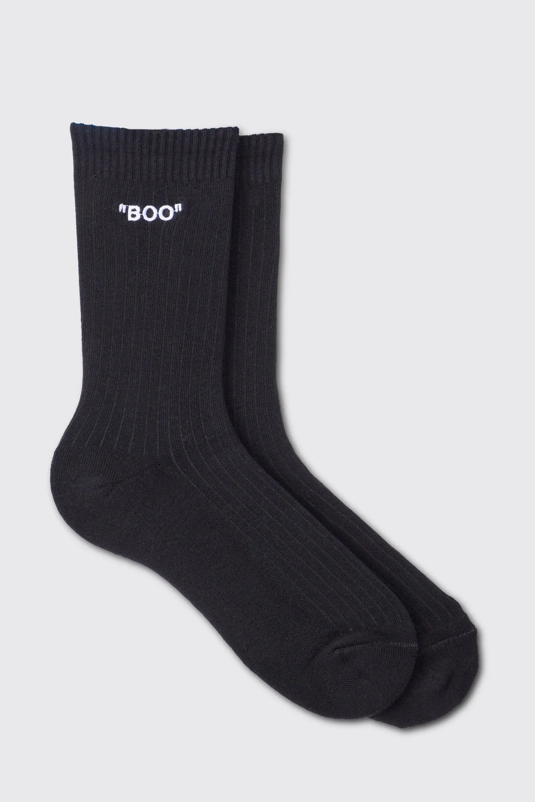 Boo Embroidered Socks | BoohooMAN UK
