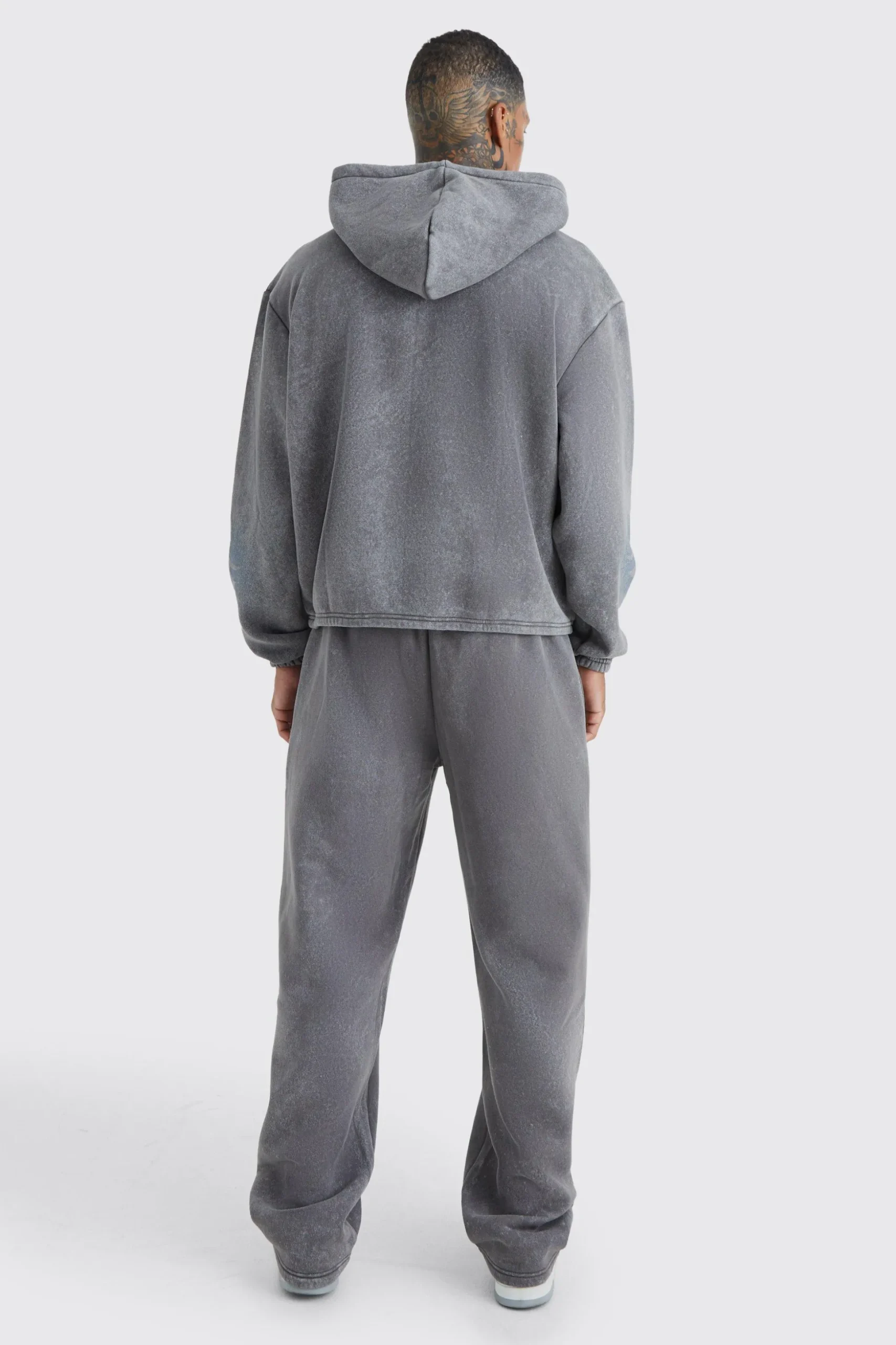 Boxy Fit Homme Graffiti Print Tracksuit | BoohooMAN UK