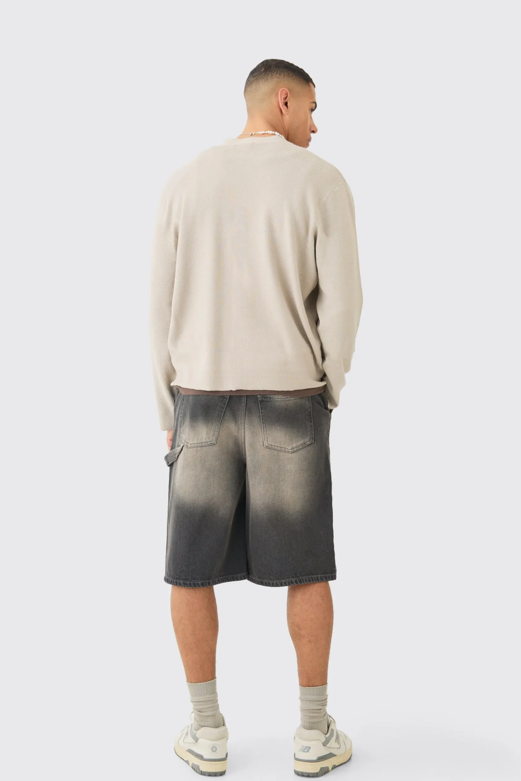 Boxy Fit Knitted Cardigan | BoohooMAN UK