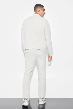 Boxy Fit Single Breasted Plain Suit Jacket | BoohooMAN UK