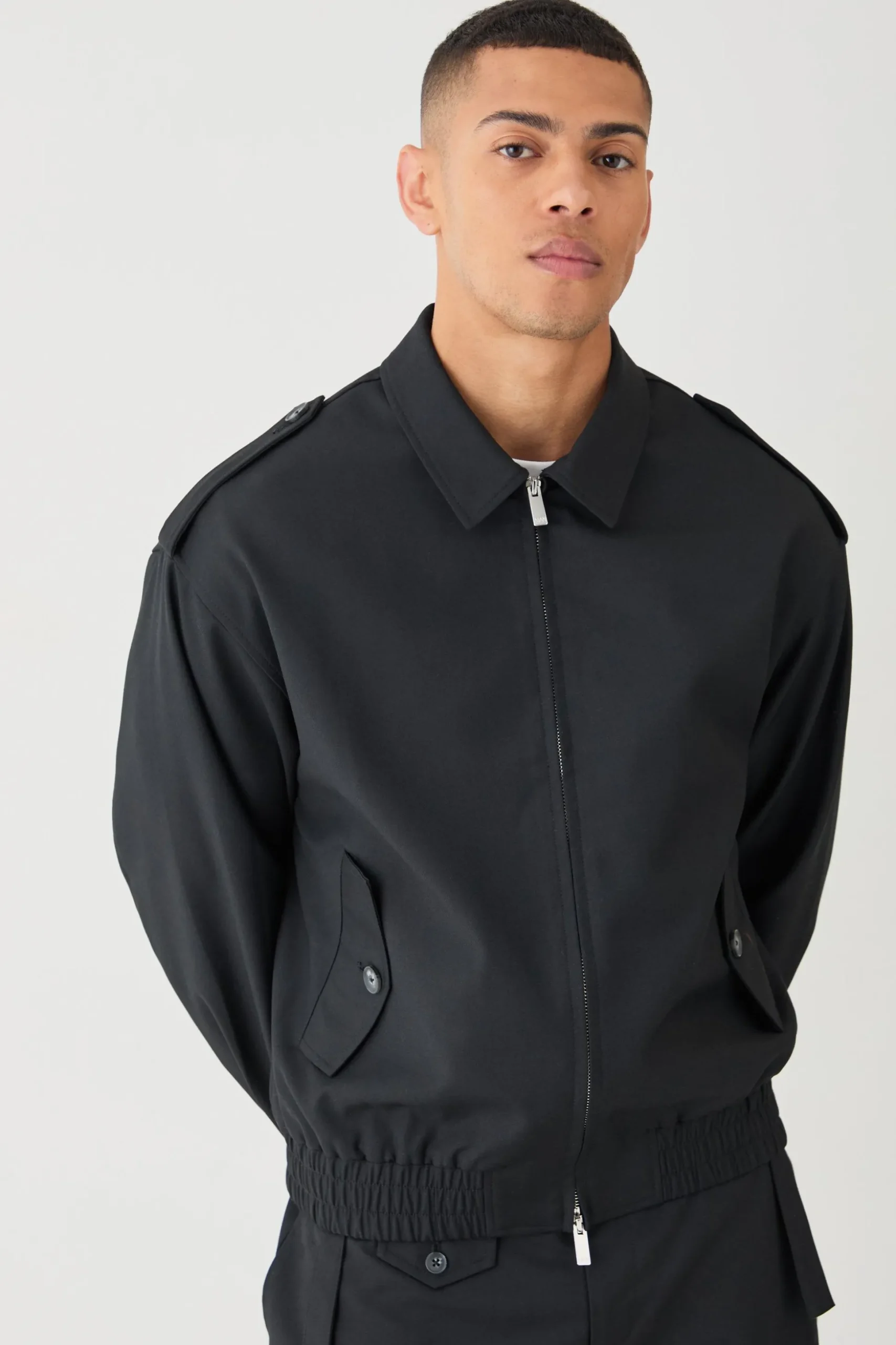 Boxy Formal Bomber Jacket | BoohooMAN UK
