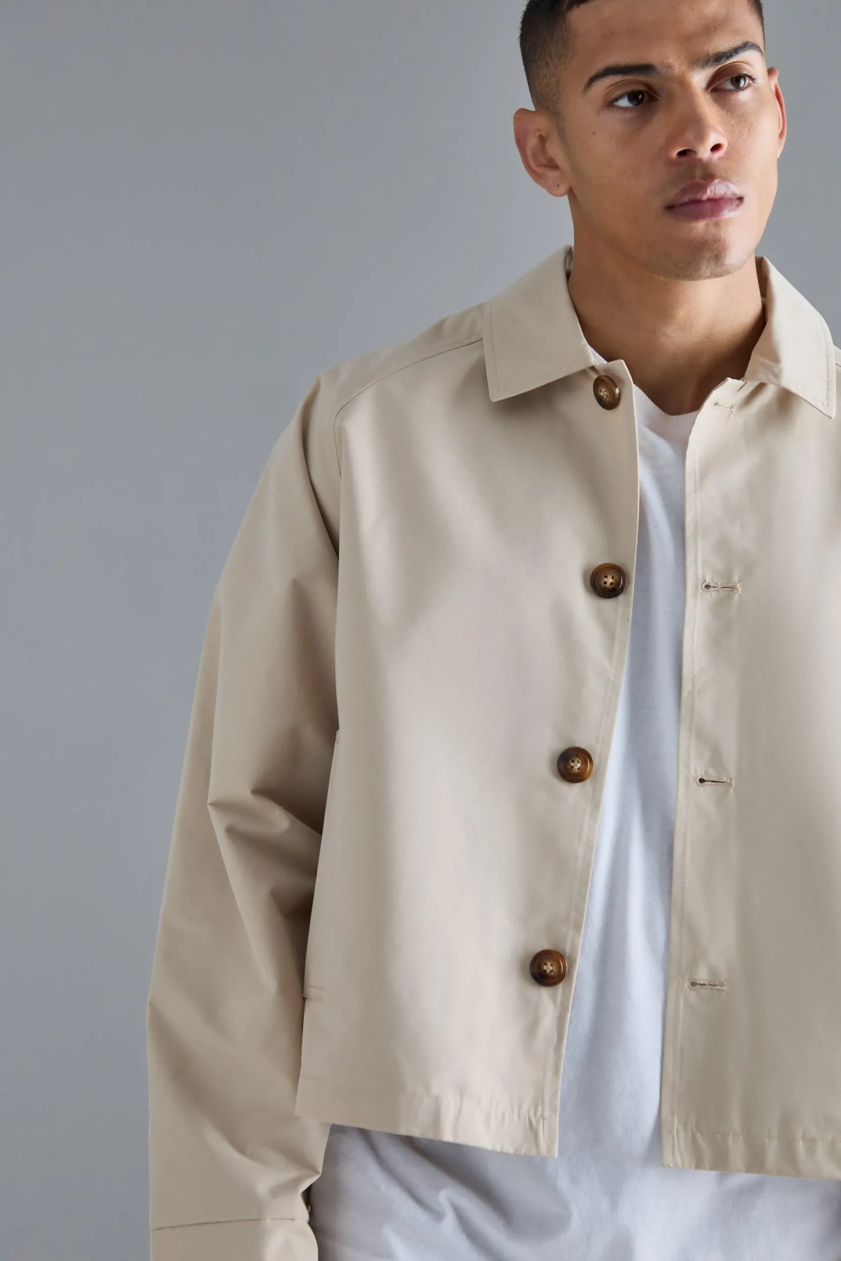 Boxy Oversized Trench Coat | BoohooMAN UK