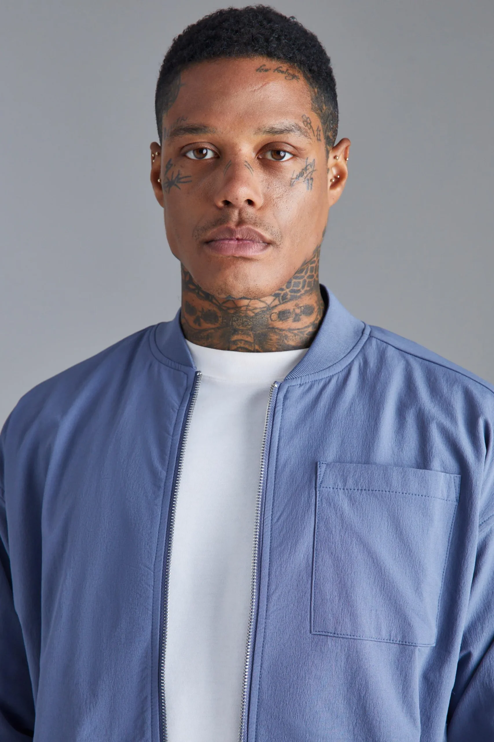 Boxy Technical Stretch Smart Bomber | BoohooMAN UK