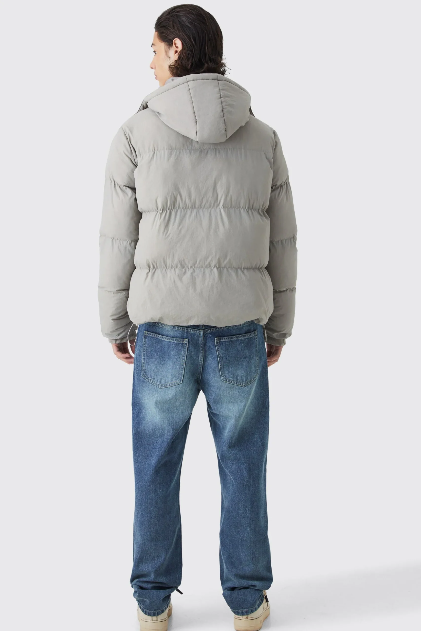 Boxy Utility Pocket Parka | BoohooMAN UK