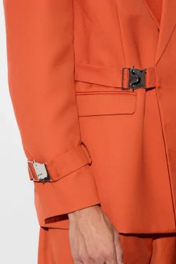Buckle Chest & Cuff Relaxed Fit Suit Jacket | BoohooMAN UK
