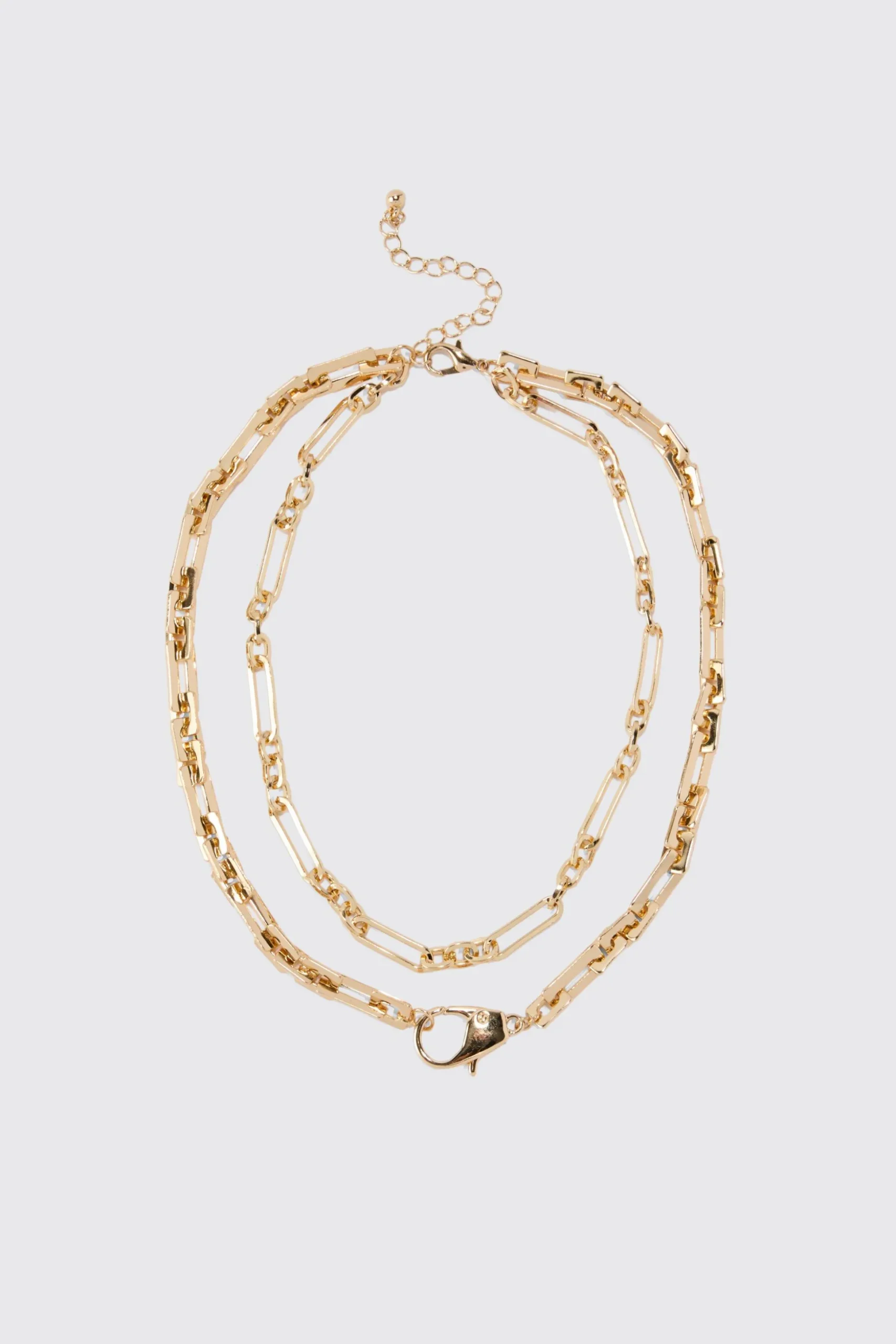 Clip Detail Chain Necklace | BoohooMAN UK