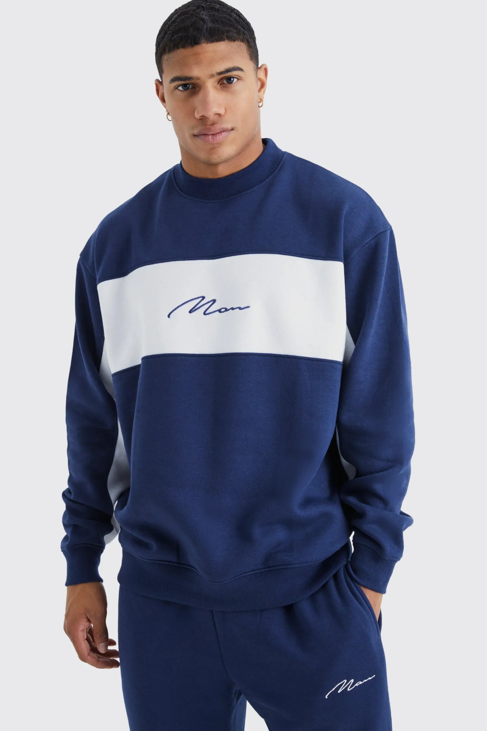 Colour Block Tracksuit | BoohooMAN UK