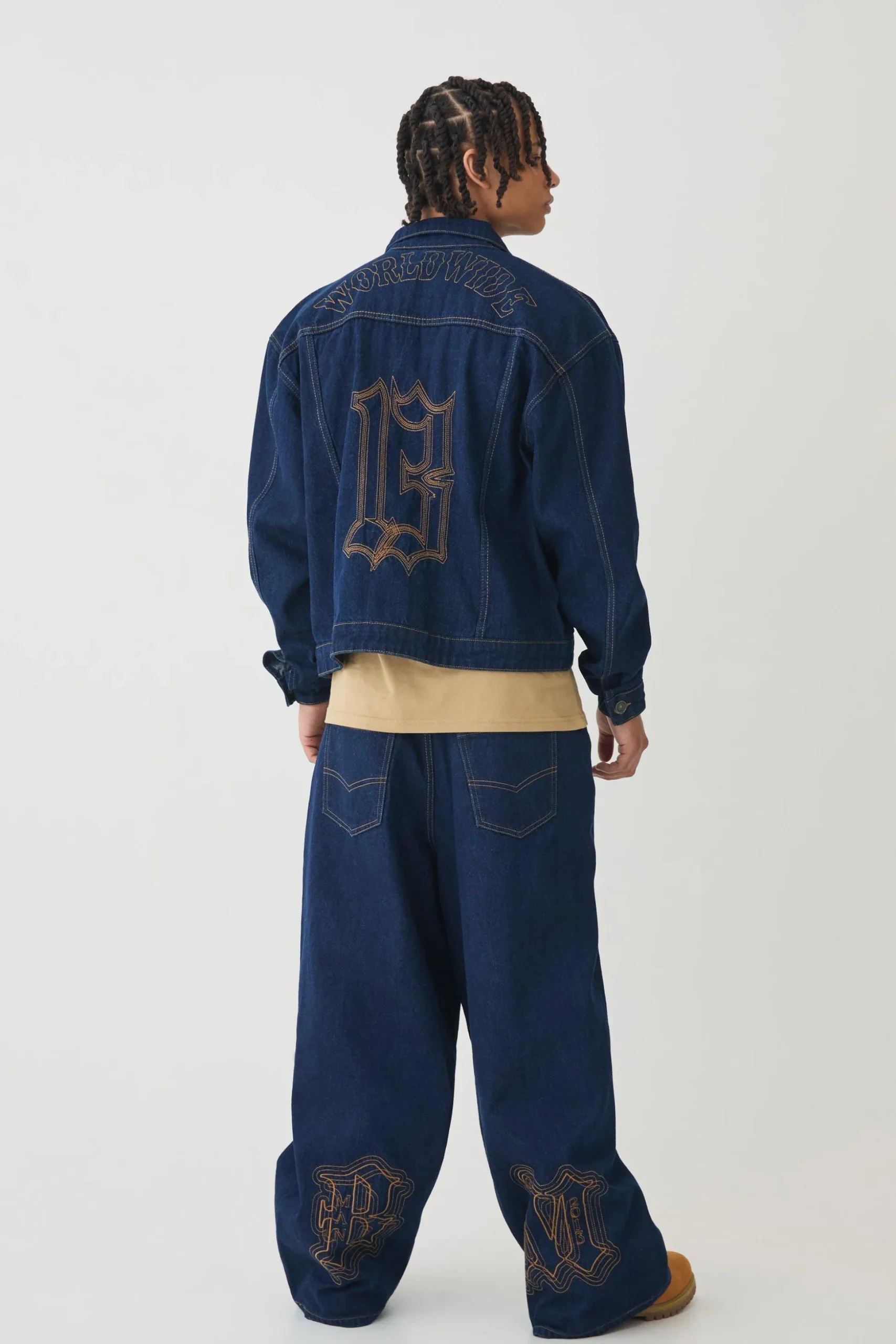Contrast Stitch Set | BoohooMAN UK