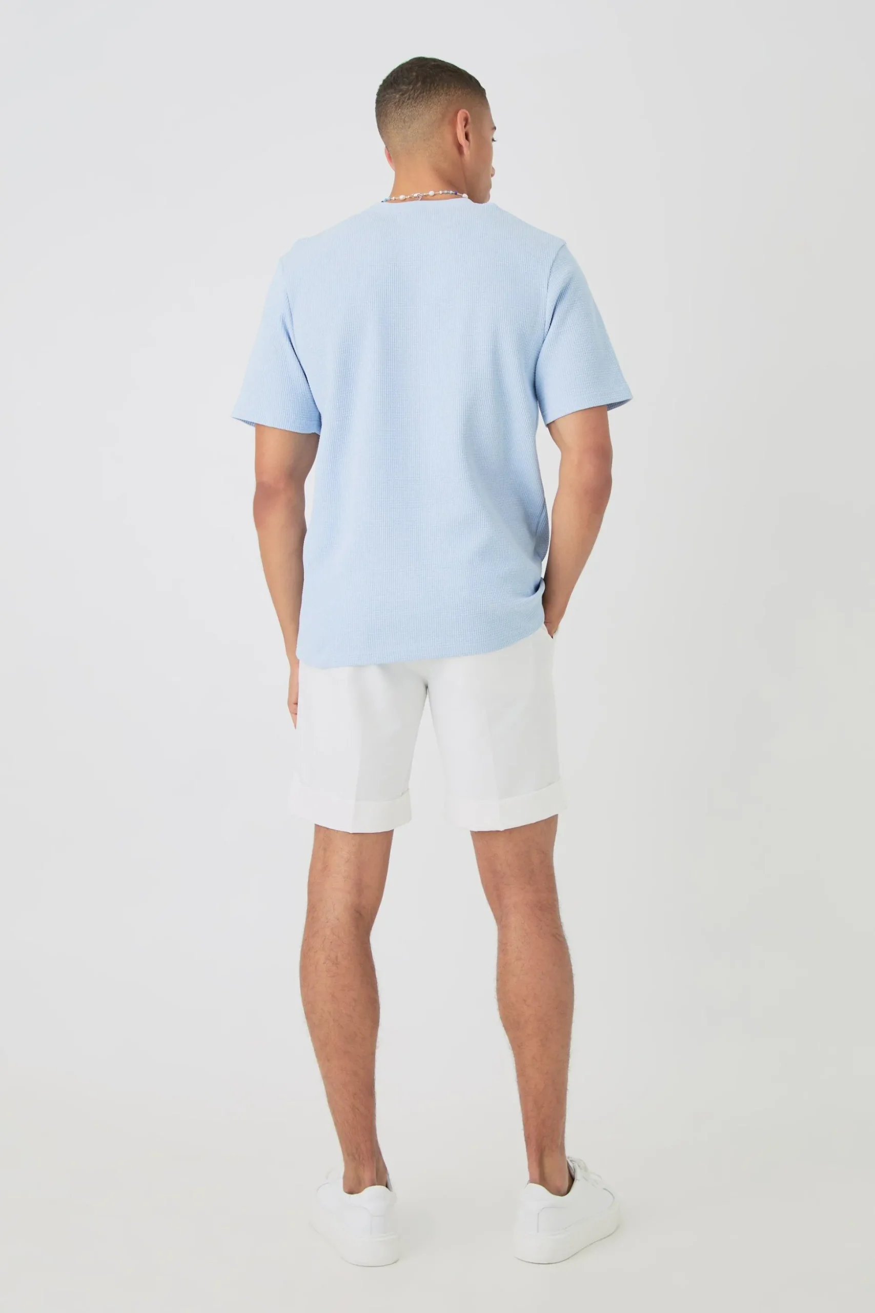 Core Waffle T-shirt | BoohooMAN UK
