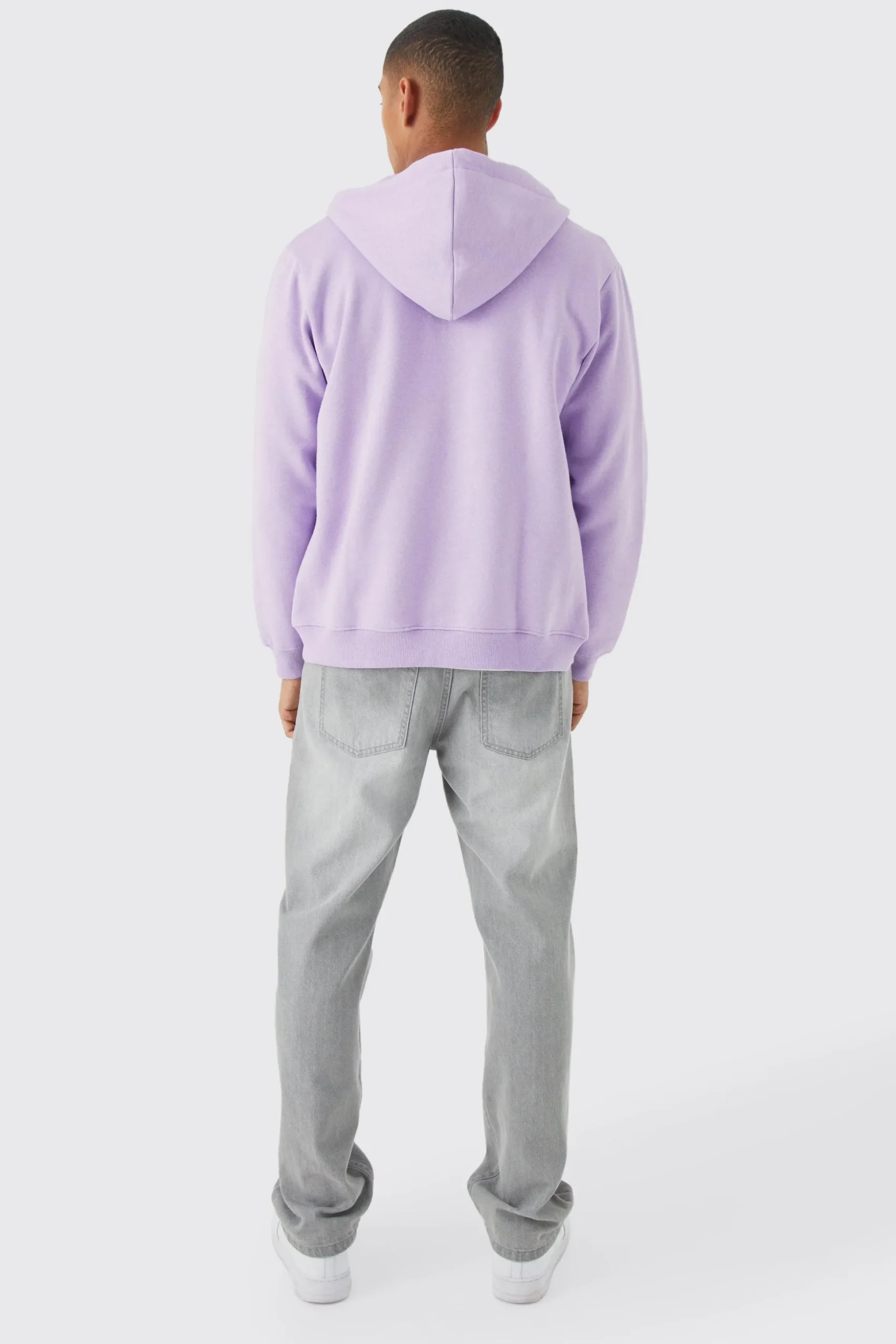 Core Zip Through Hoodie | BoohooMAN UK
