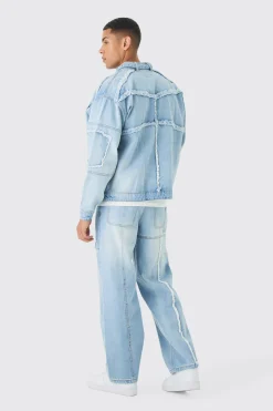 Dirty Wash Carpenter Set | BoohooMAN UK