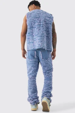 Distressed Denim Set | BoohooMAN UK